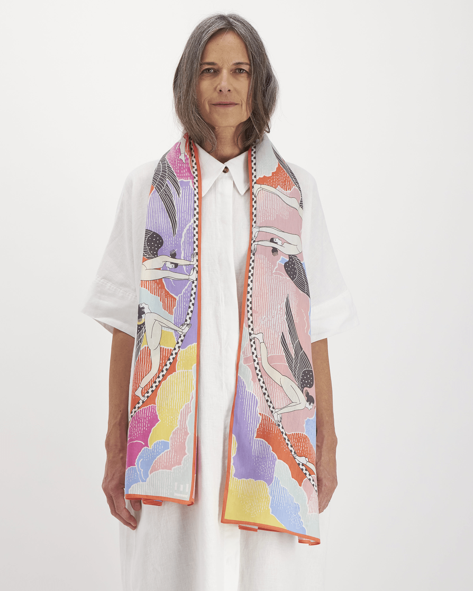Scarf 100 Yoga in Multicolor