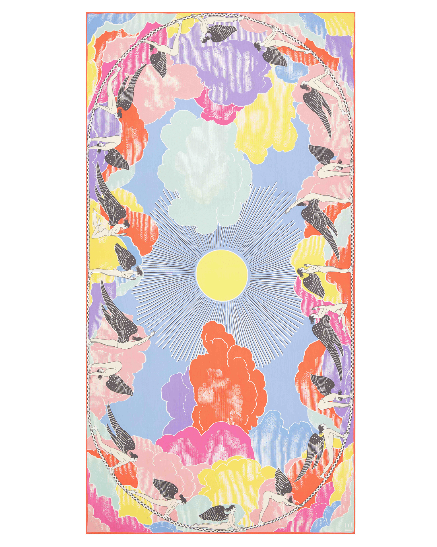 Scarf 100 Yoga in Multicolor