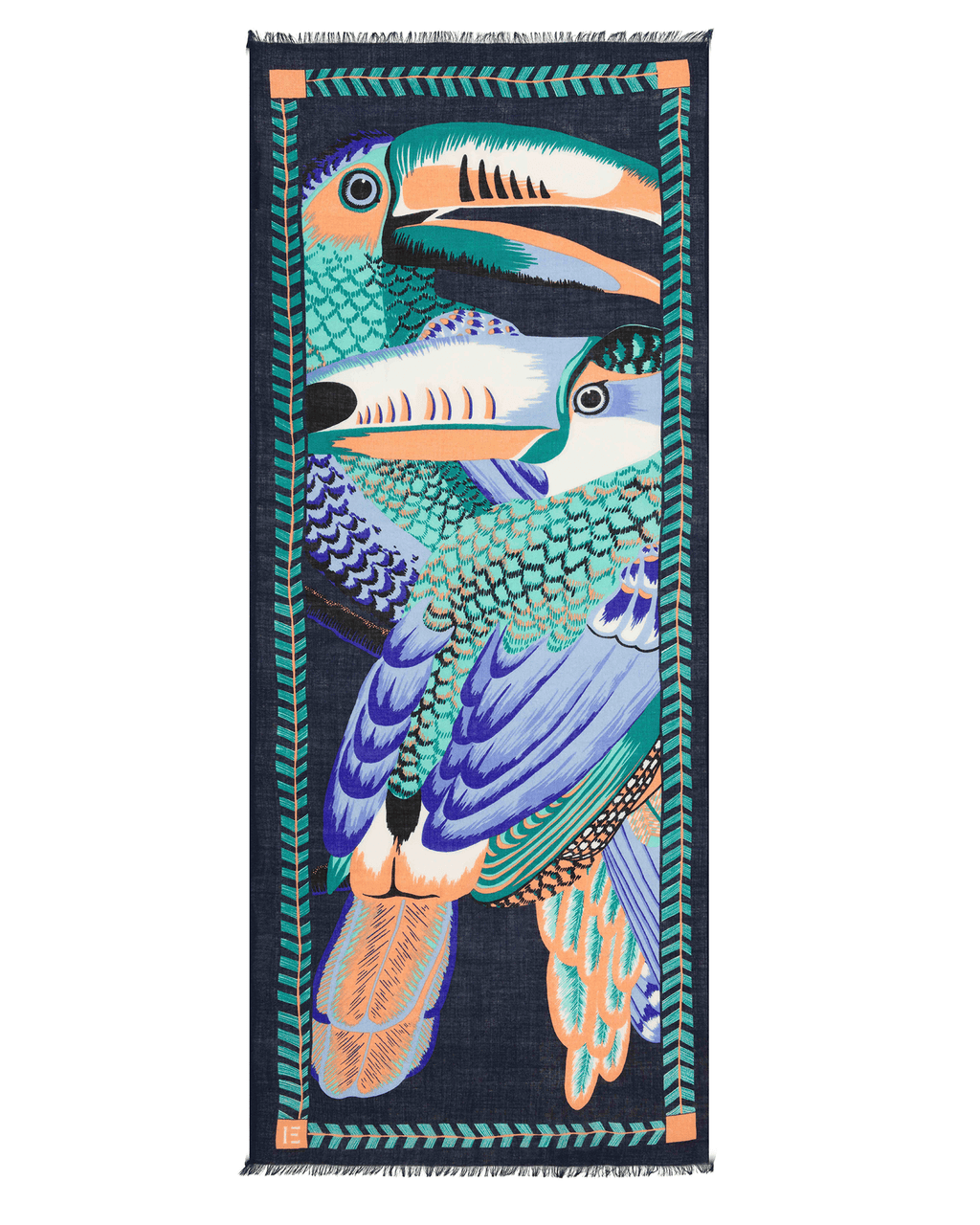 Scarf 70 Toucan in Emerald