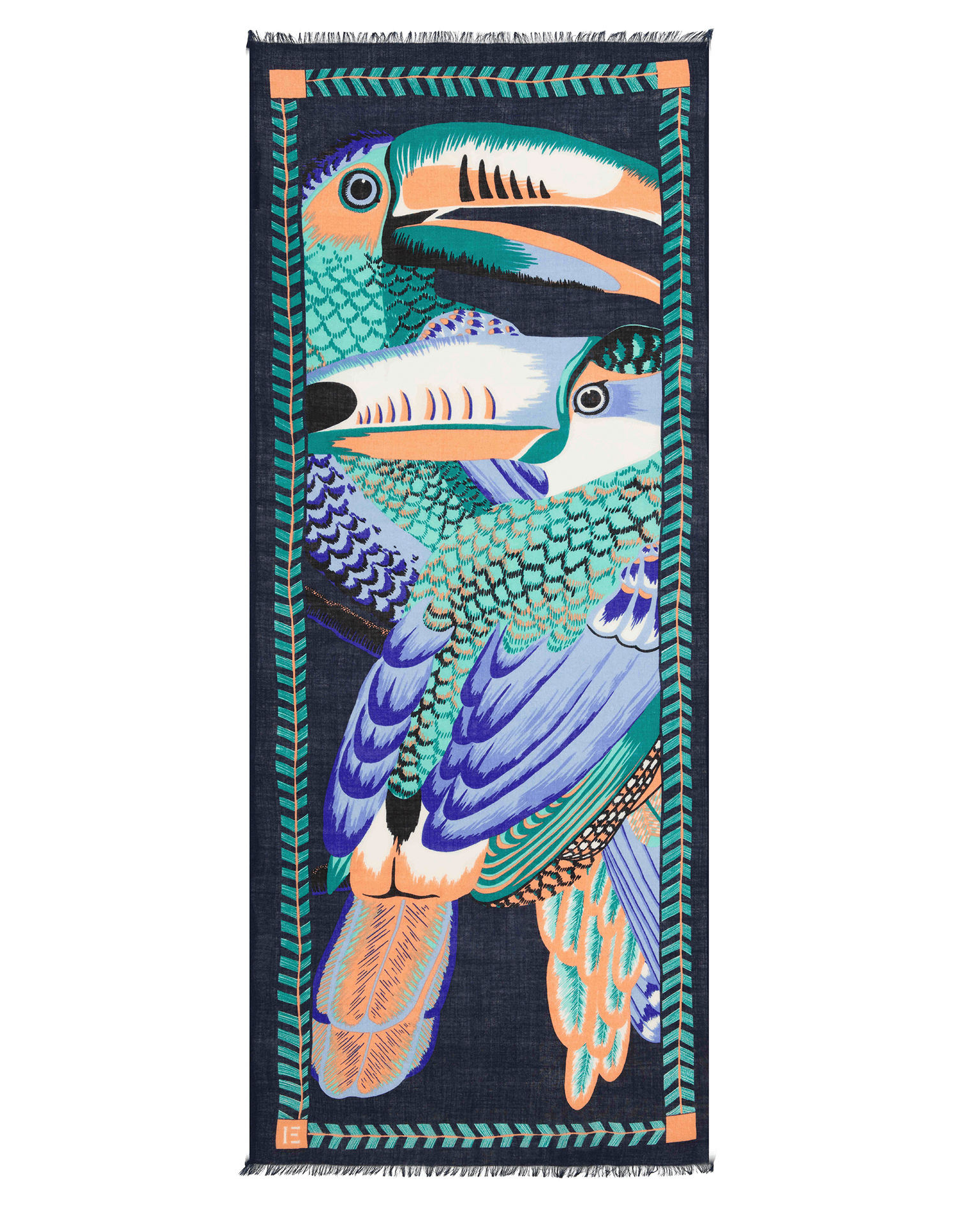 Scarf 70 Toucan in Emerald