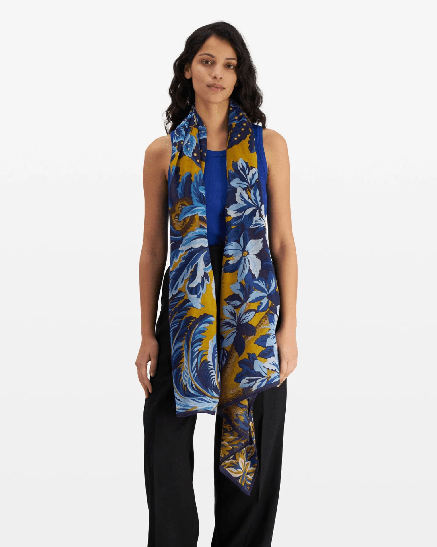 Scarf / Etole 100 Chatou Winter in Duck Blue