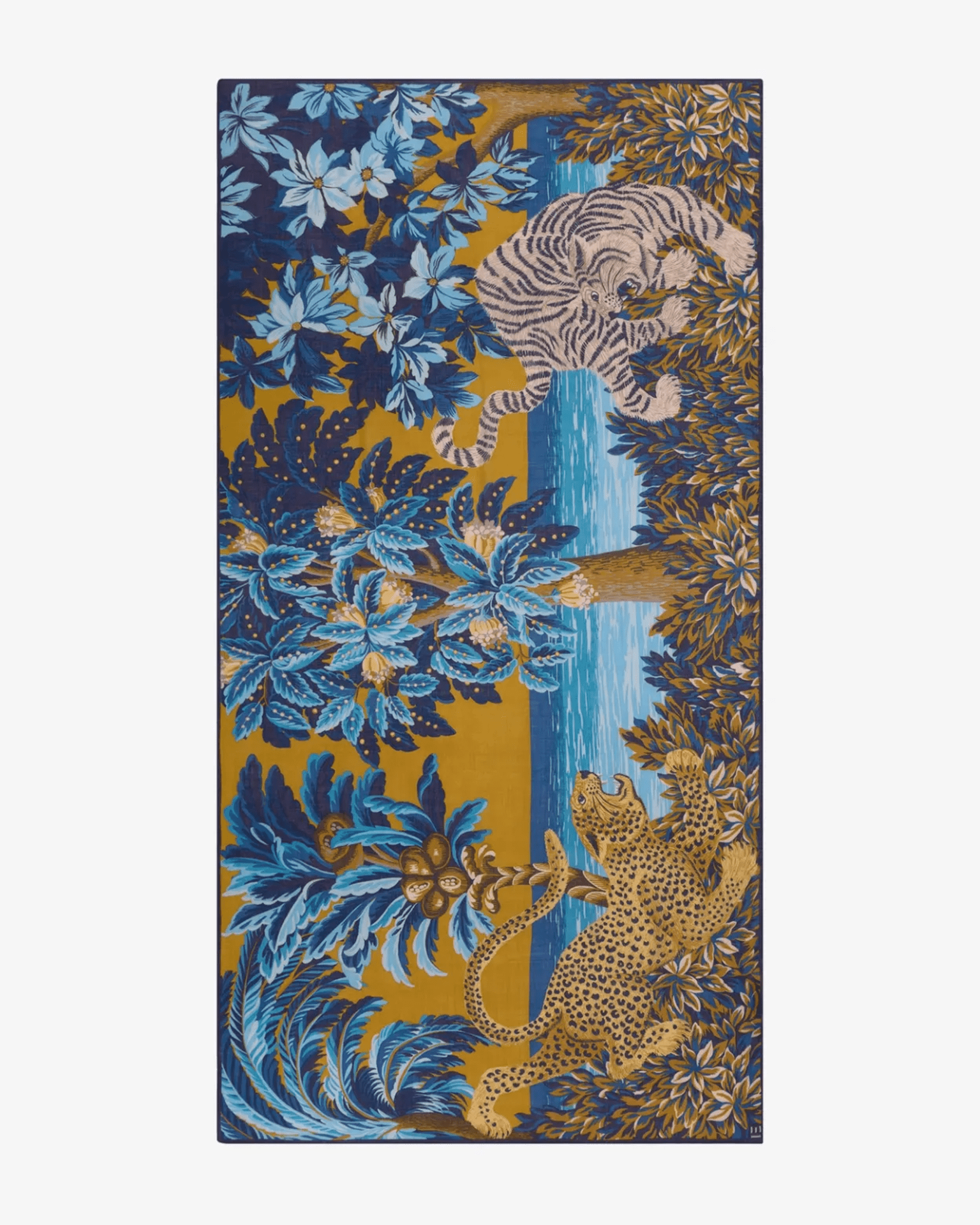 Scarf / Etole 100 Chatou Winter in Duck Blue