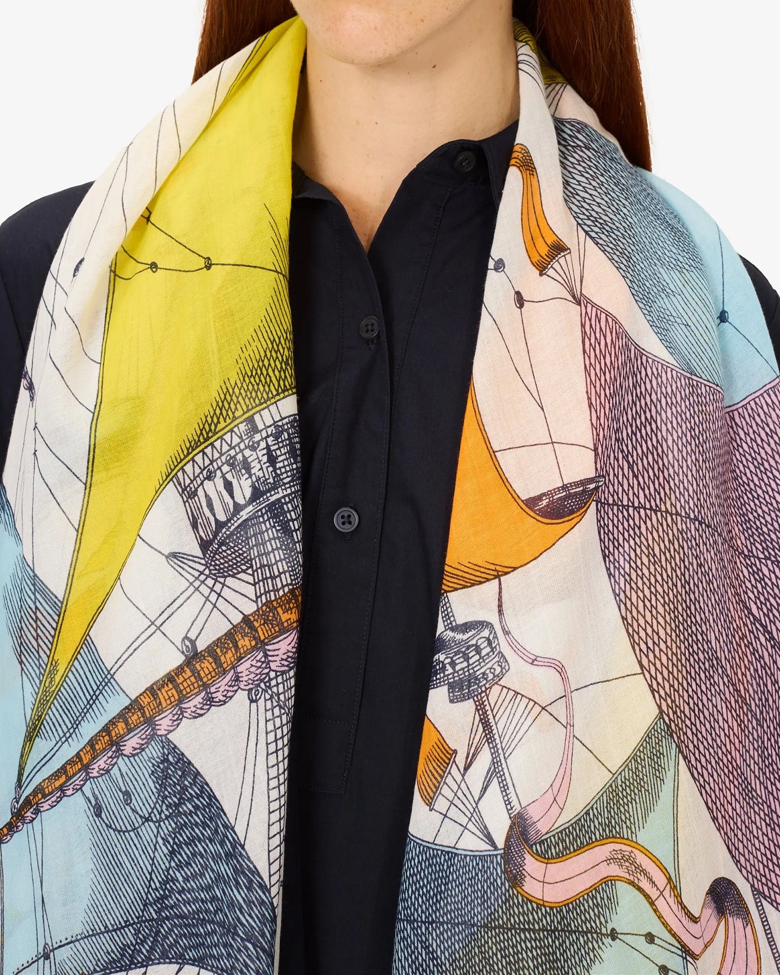 Scarf / Etole 100 Des Rives et Des Reves in Multicolor