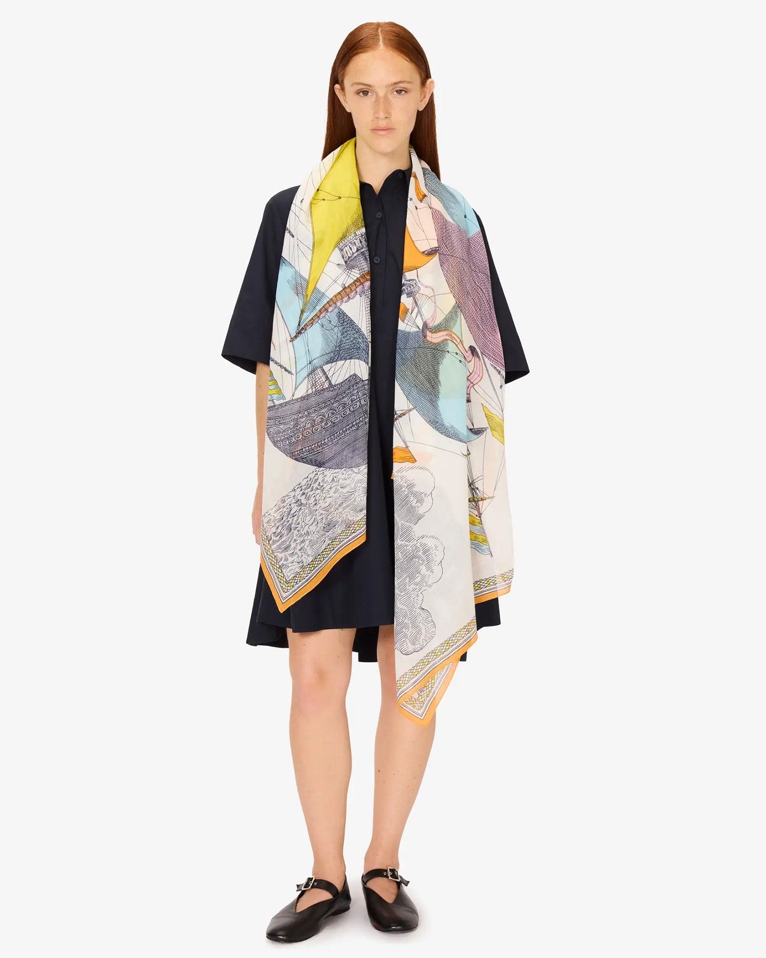 Scarf / Etole 100 Des Rives et Des Reves in Multicolor
