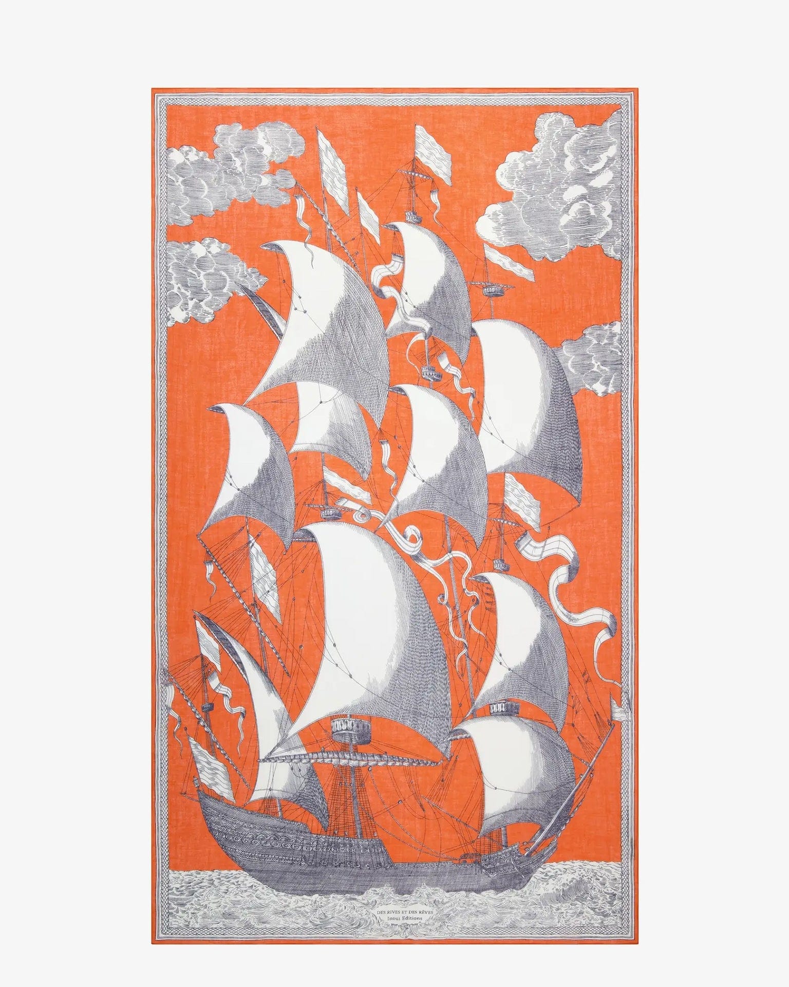 Scarf / Etole 100 Des Rives et Des Reves in Orange