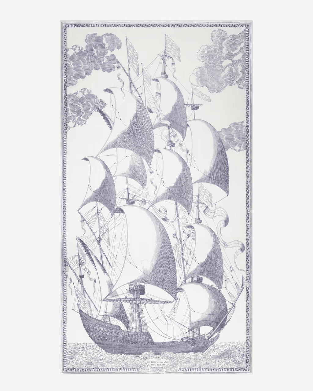 Scarf / Etole 100 Des Rives et Des Reves in White