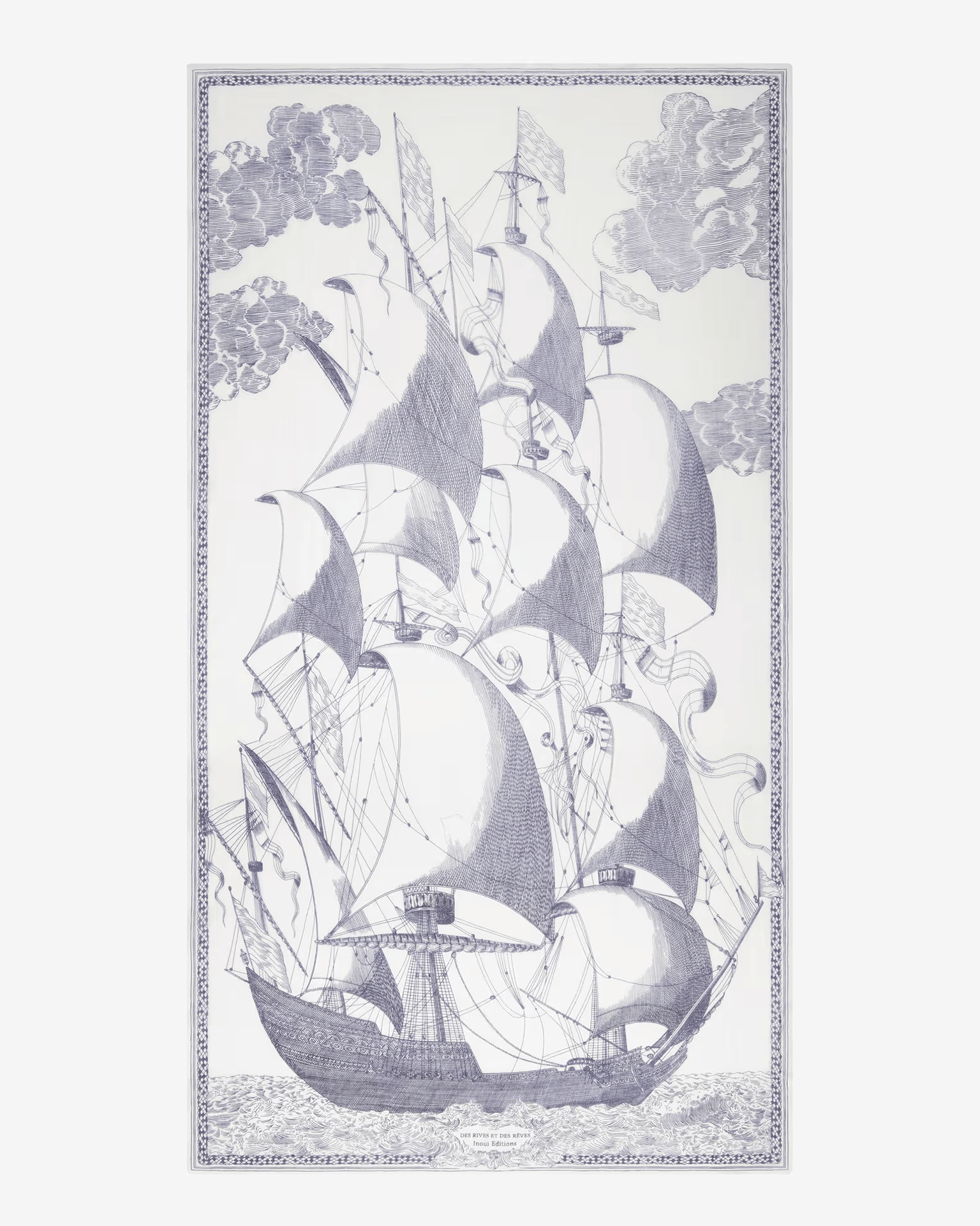 Scarf / Etole 100 Des Rives et Des Reves in White