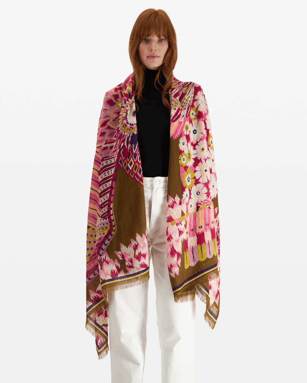 Scarf / Etole 100 Hulule in Fuchsia