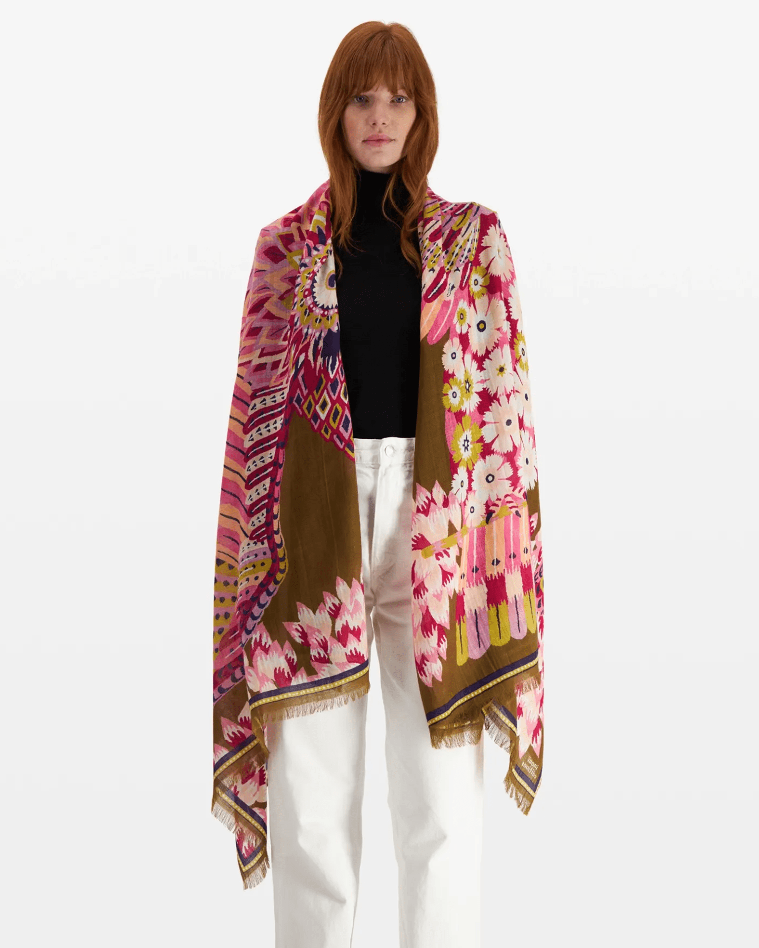 Scarf / Etole 100 Hulule in Fuchsia