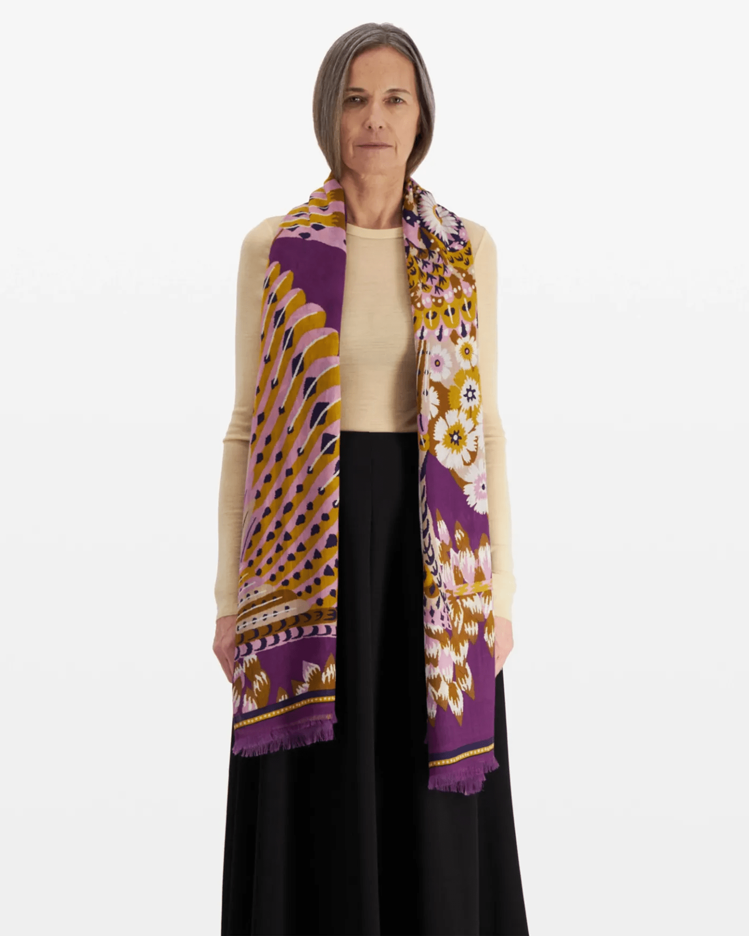 Scarf / Etole 100 Hulule in Purple