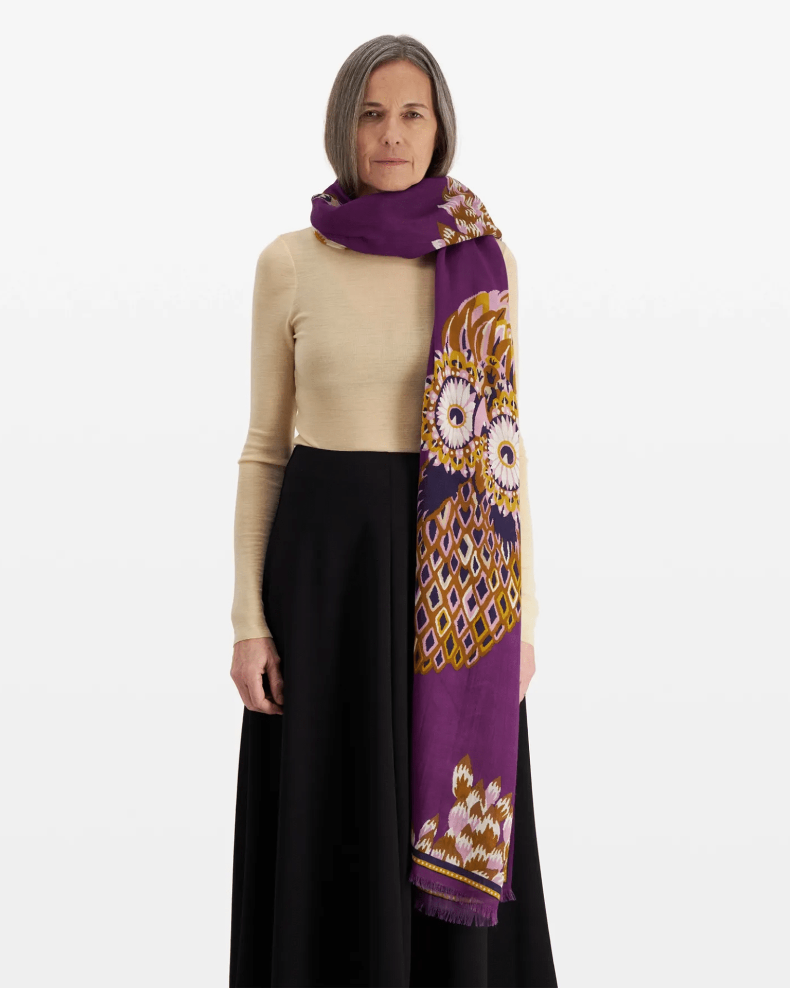 Scarf / Etole 100 Hulule in Purple