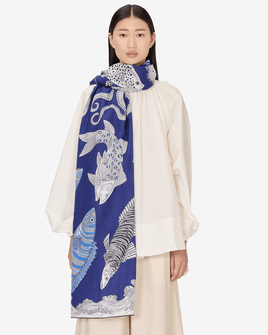 Scarf / Etole 100 Poseidon in Blue