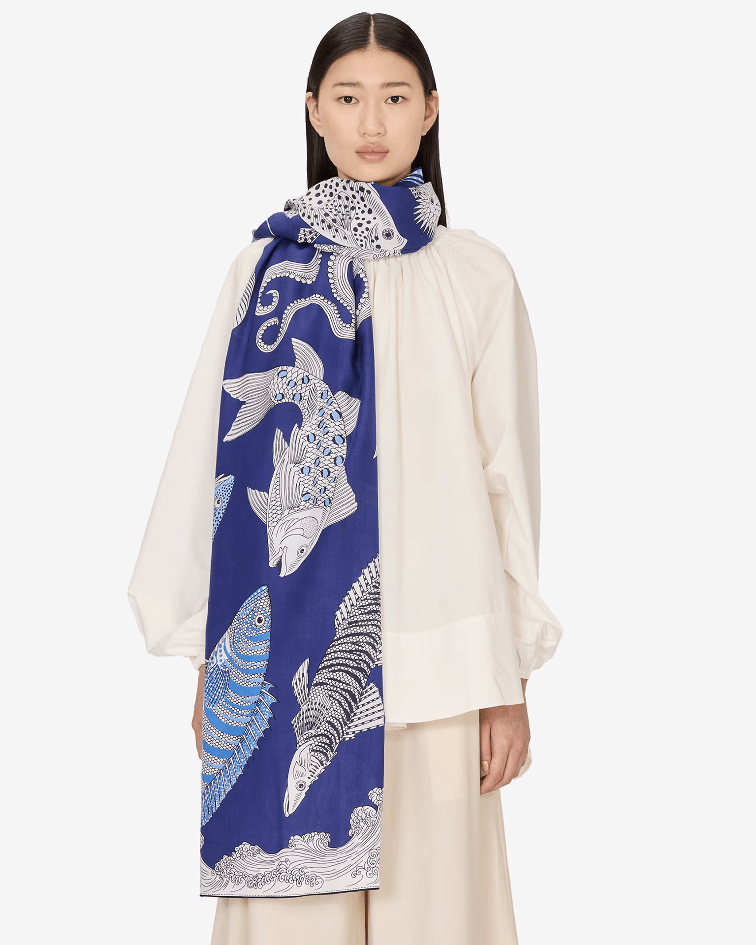 Scarf / Etole 100 Poseidon in Blue