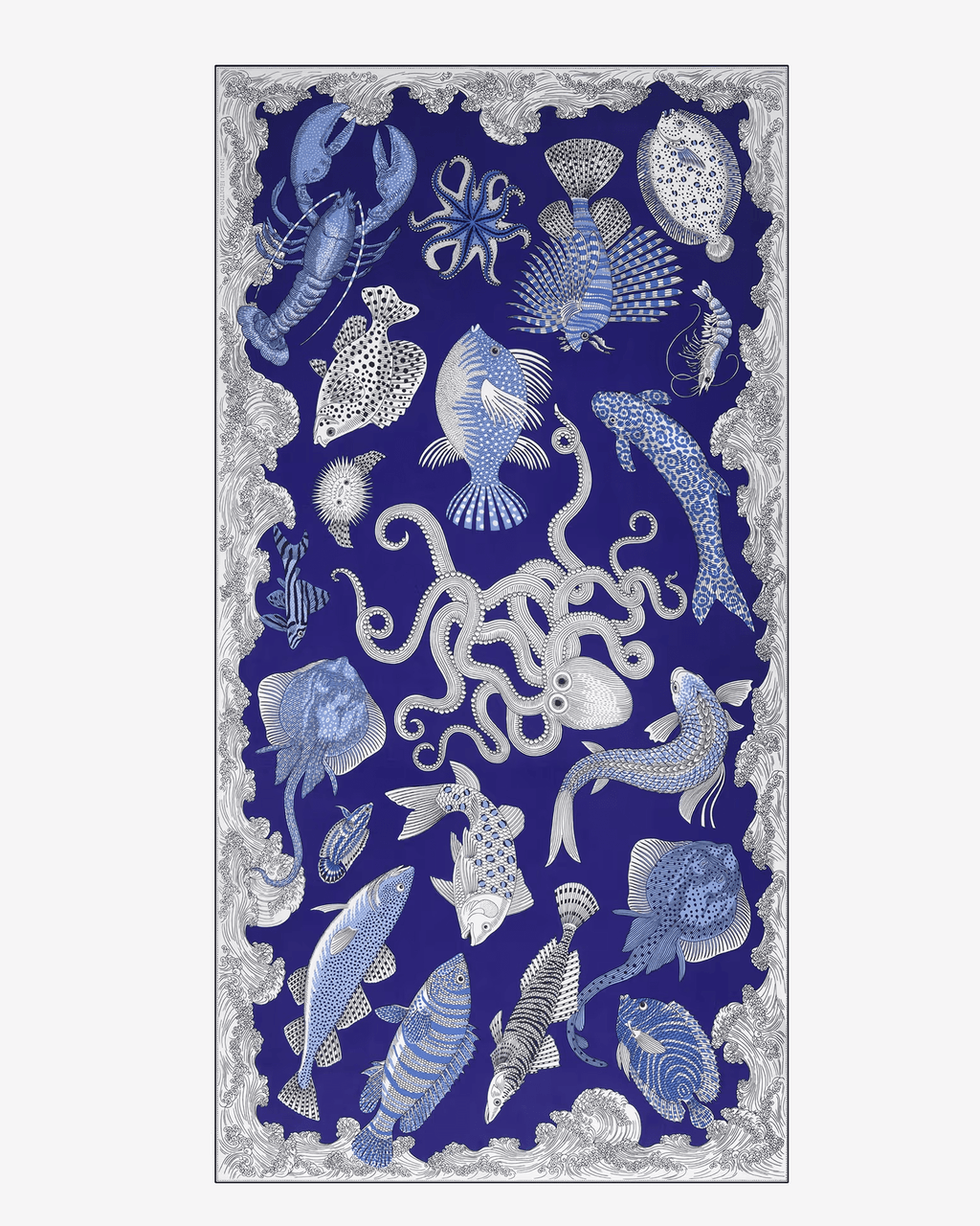 Scarf / Etole 100 Poseidon in Blue