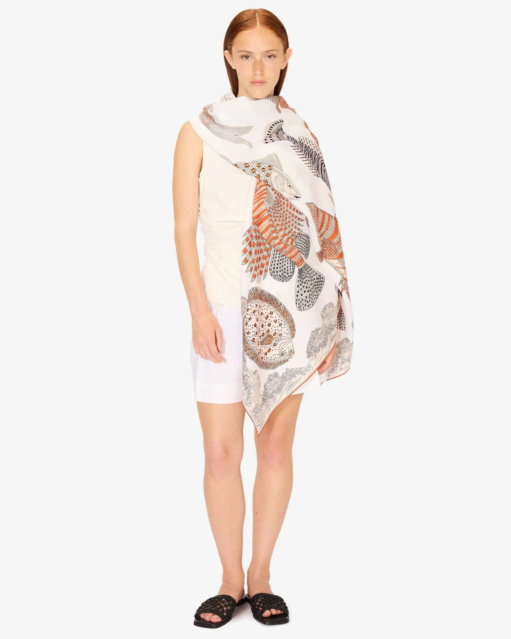 Scarf / Etole 100 Poseidon in Natural