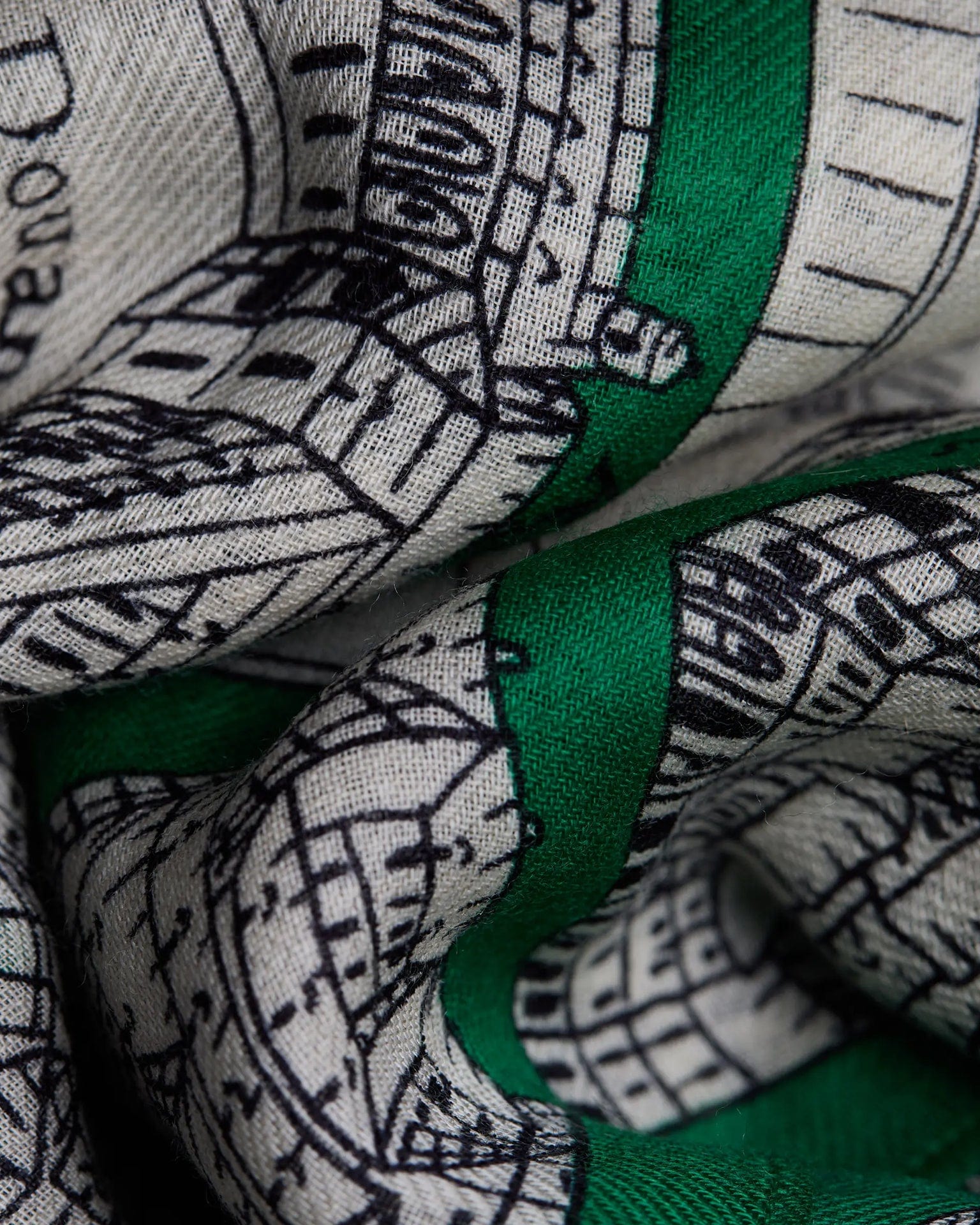 Scarf / Etole 100 Turgot in Green