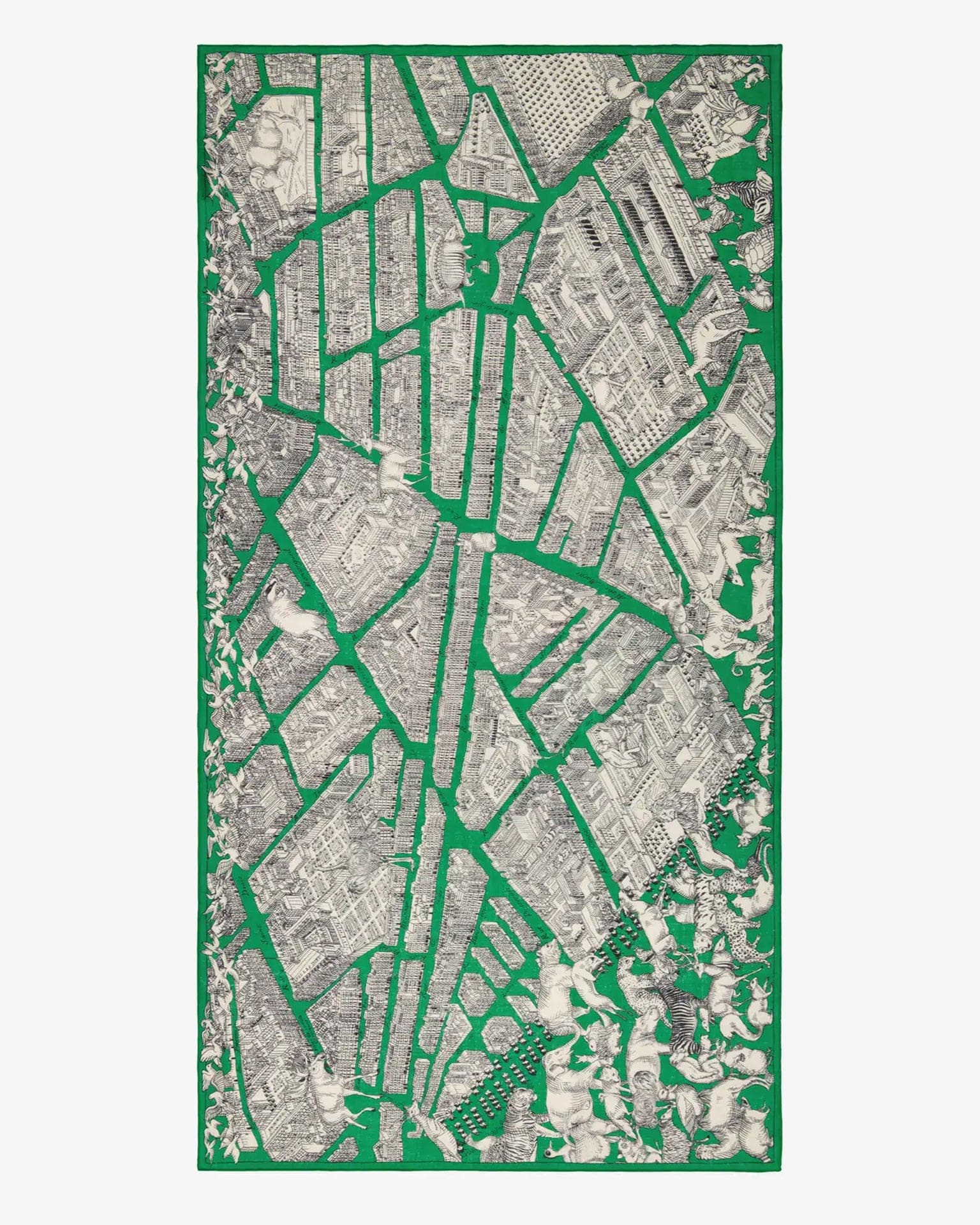 Scarf / Etole 100 Turgot in Green