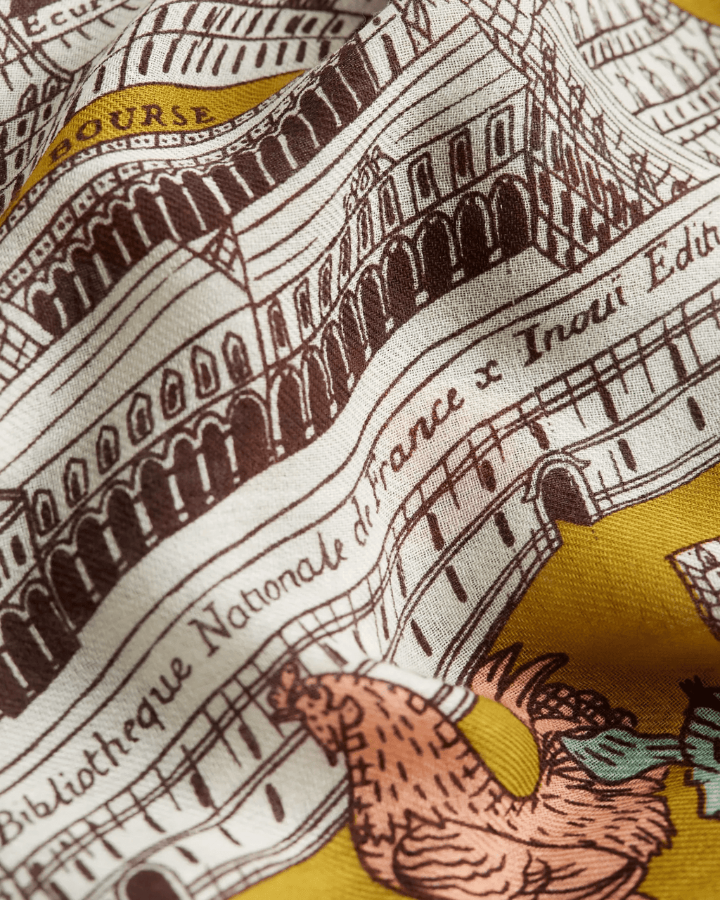 Scarf / Etole 100 Turgot in Yellow