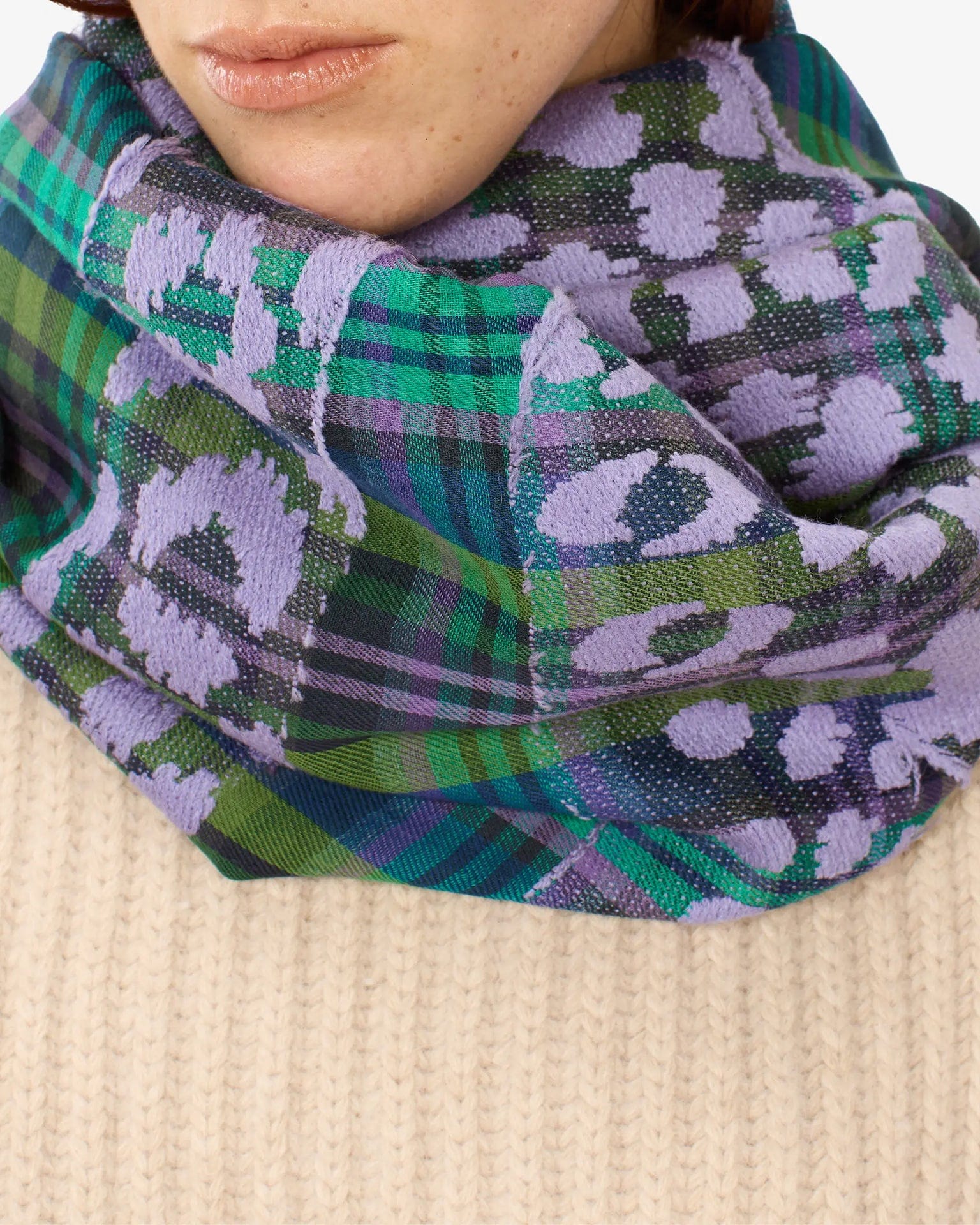 Scarf / Etole 70 3D Fetiche in Green