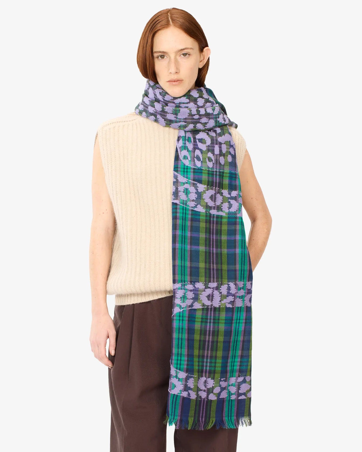 Scarf / Etole 70 3D Fetiche in Green