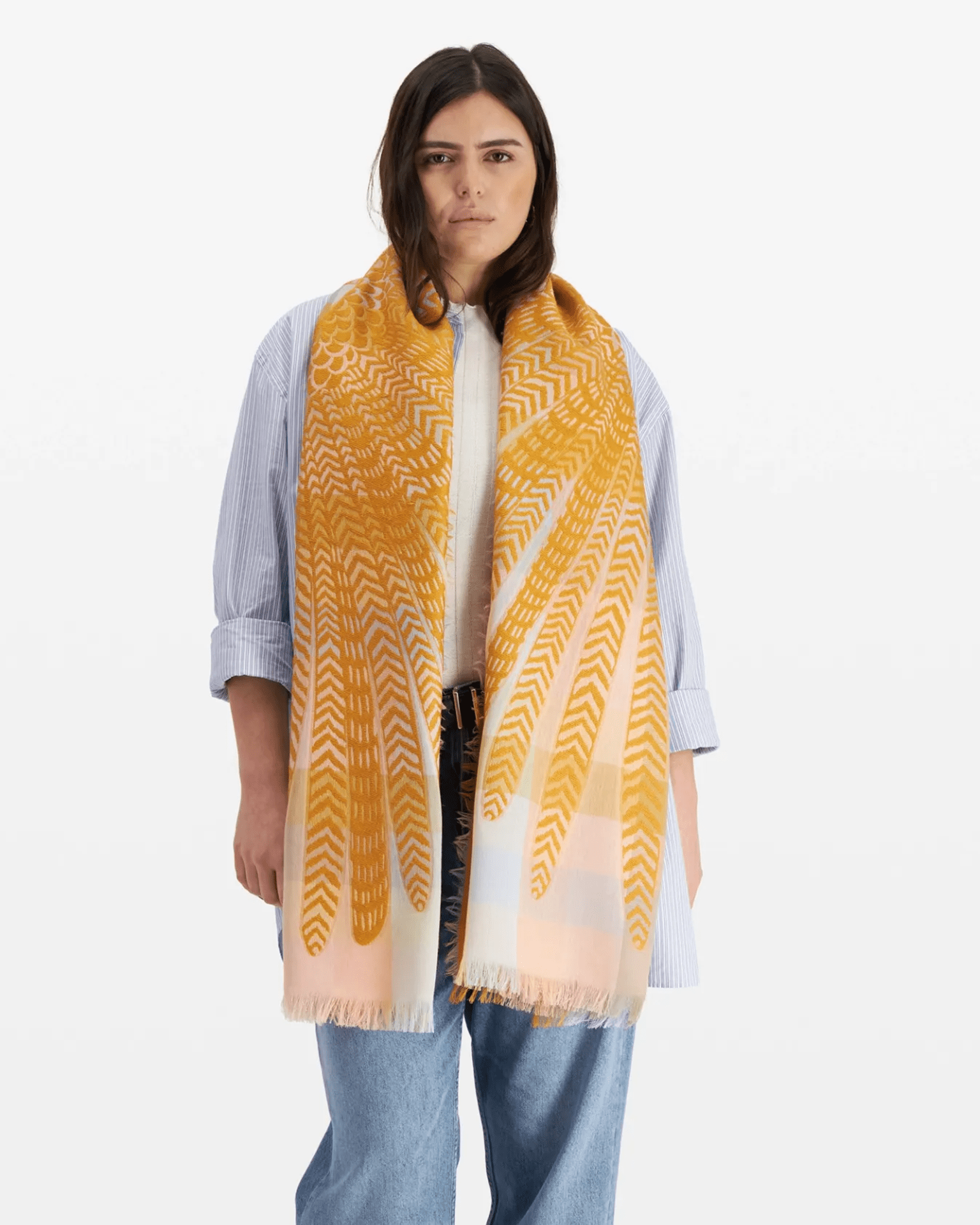 Scarf / Etole 70 3D Hedwige in Pastel