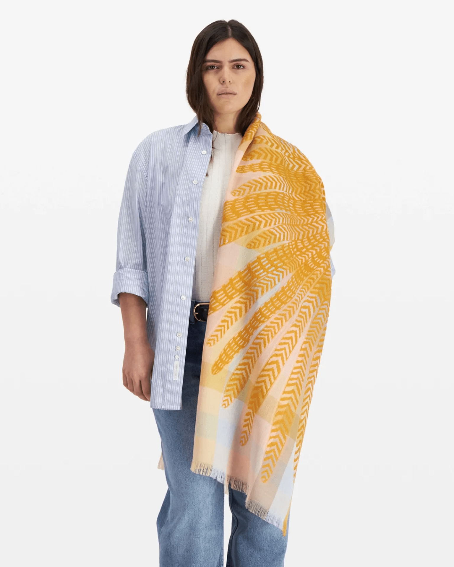 Scarf / Etole 70 3D Hedwige in Pastel