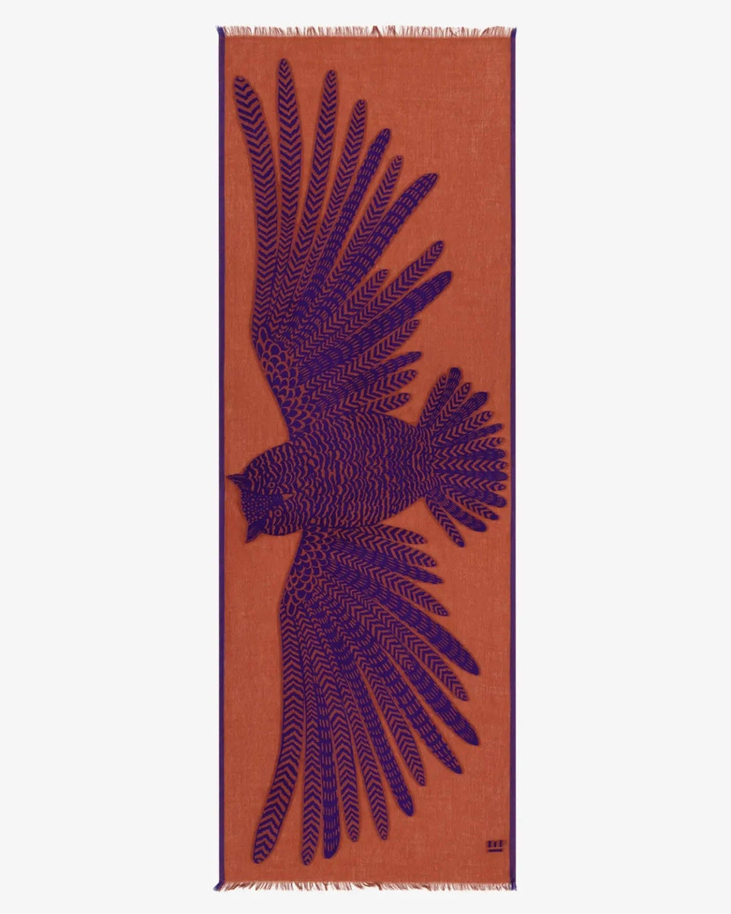 Scarf / Etole 70 3D Hedwige in Purple