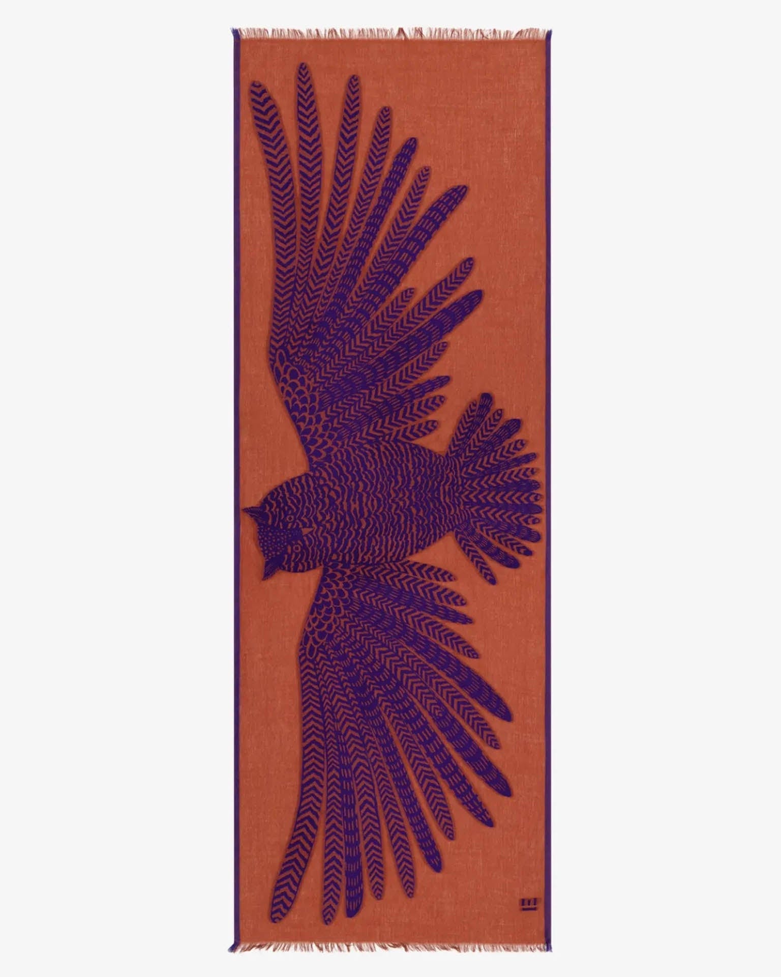 Scarf / Etole 70 3D Hedwige in Purple