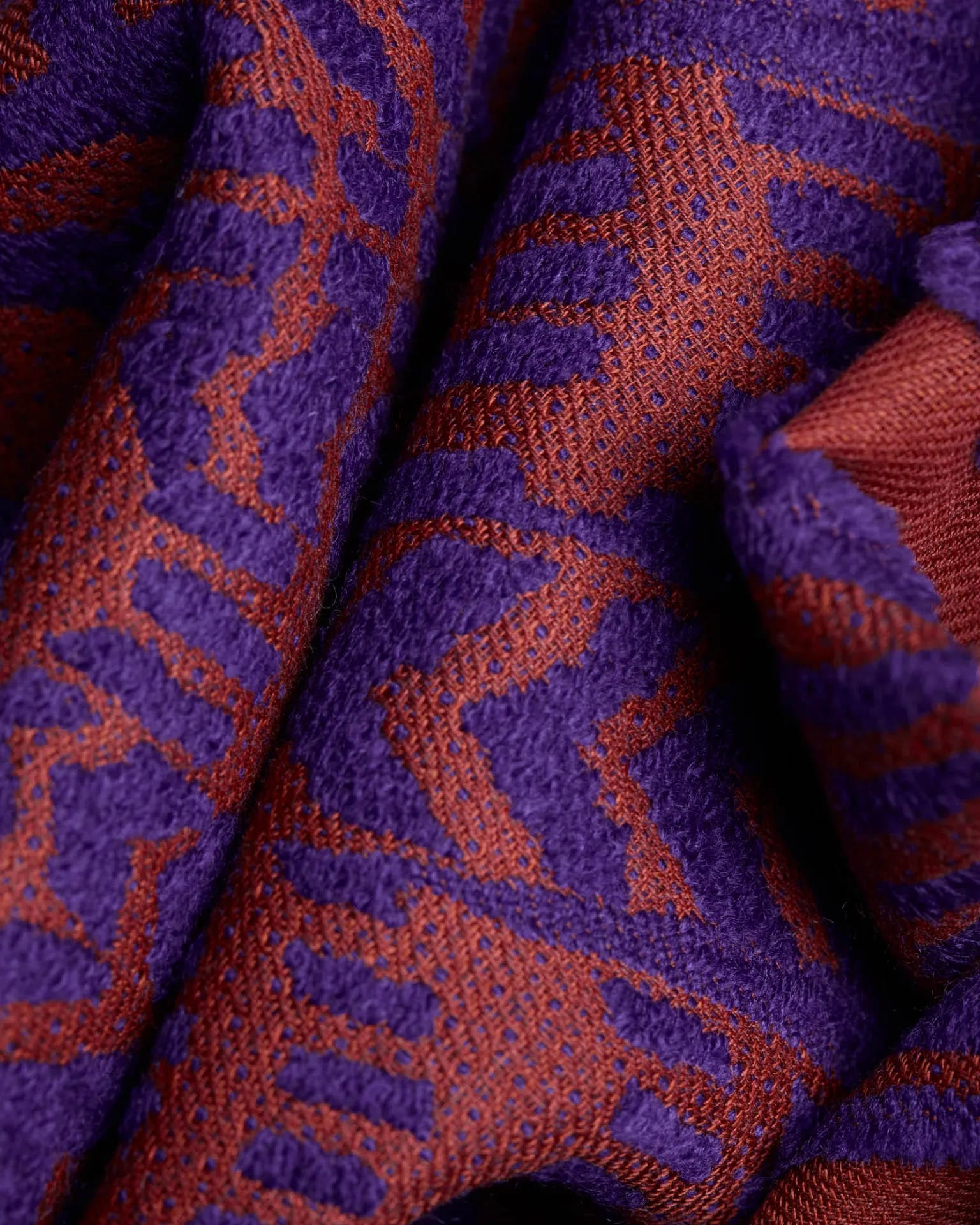 Scarf / Etole 70 3D Hedwige in Purple