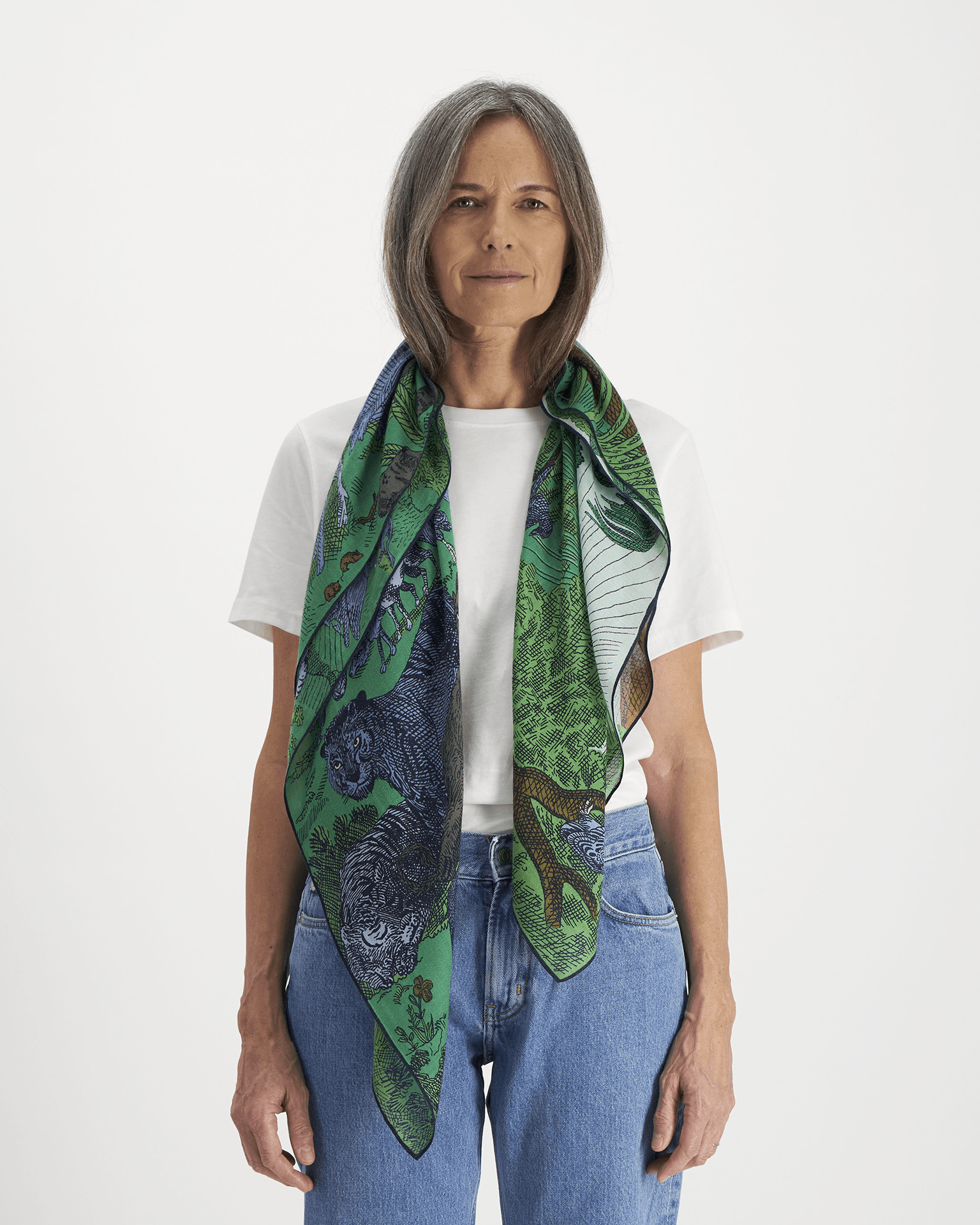 Square 100 Reverie in Green