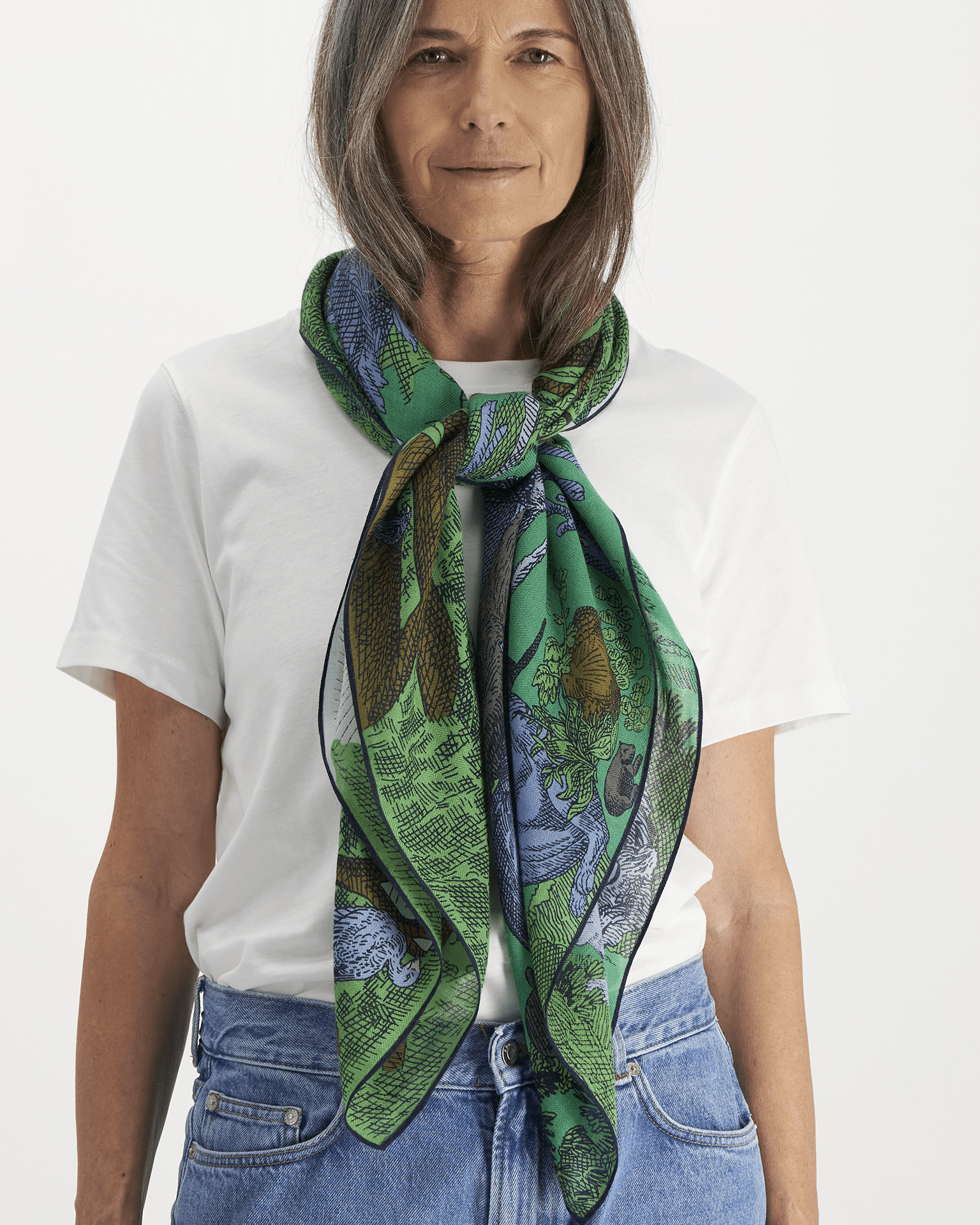 Square 100 Reverie in Green
