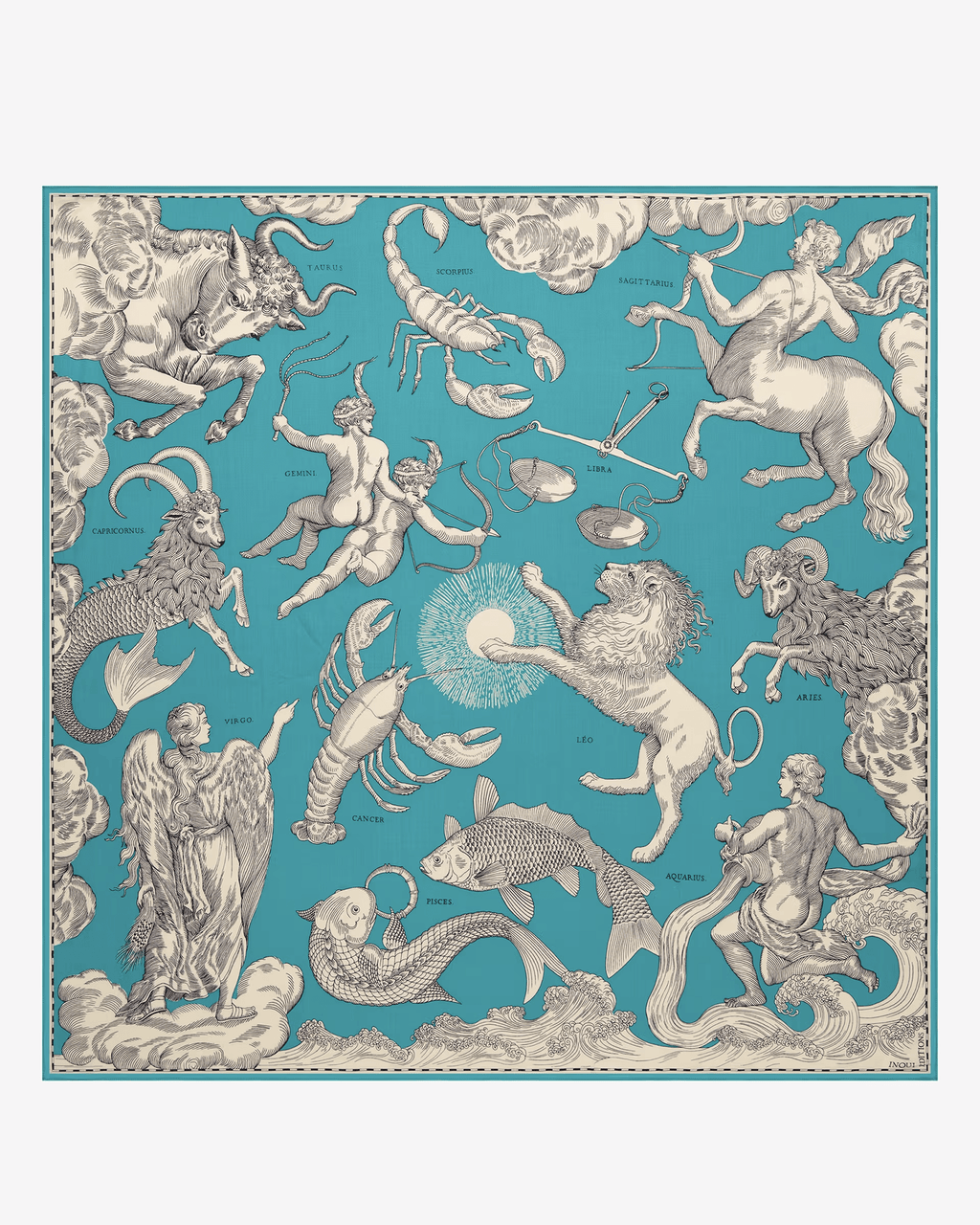 Square / Carre 100 Astrologie in Emerald