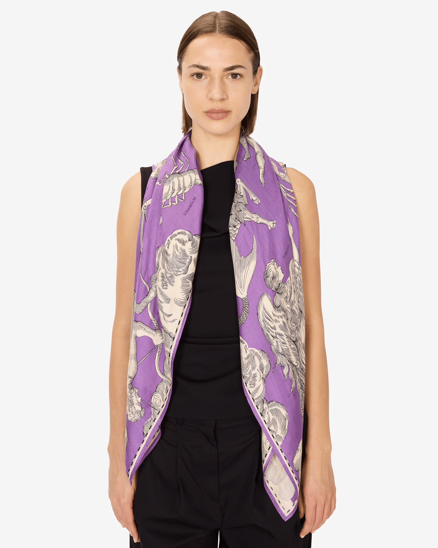 Square / Carre 100 Astrologie in Purple