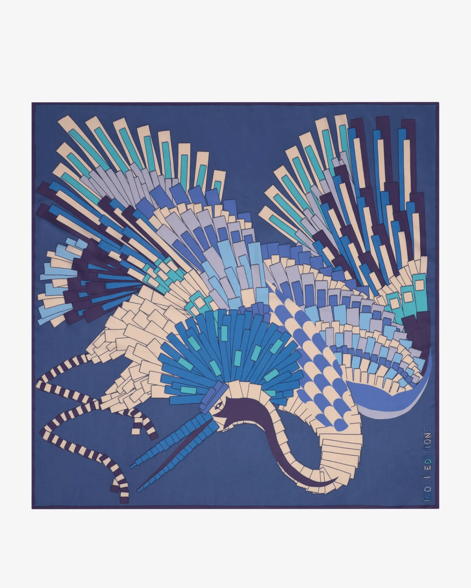 Square / Carre 100 Sagi in Blue