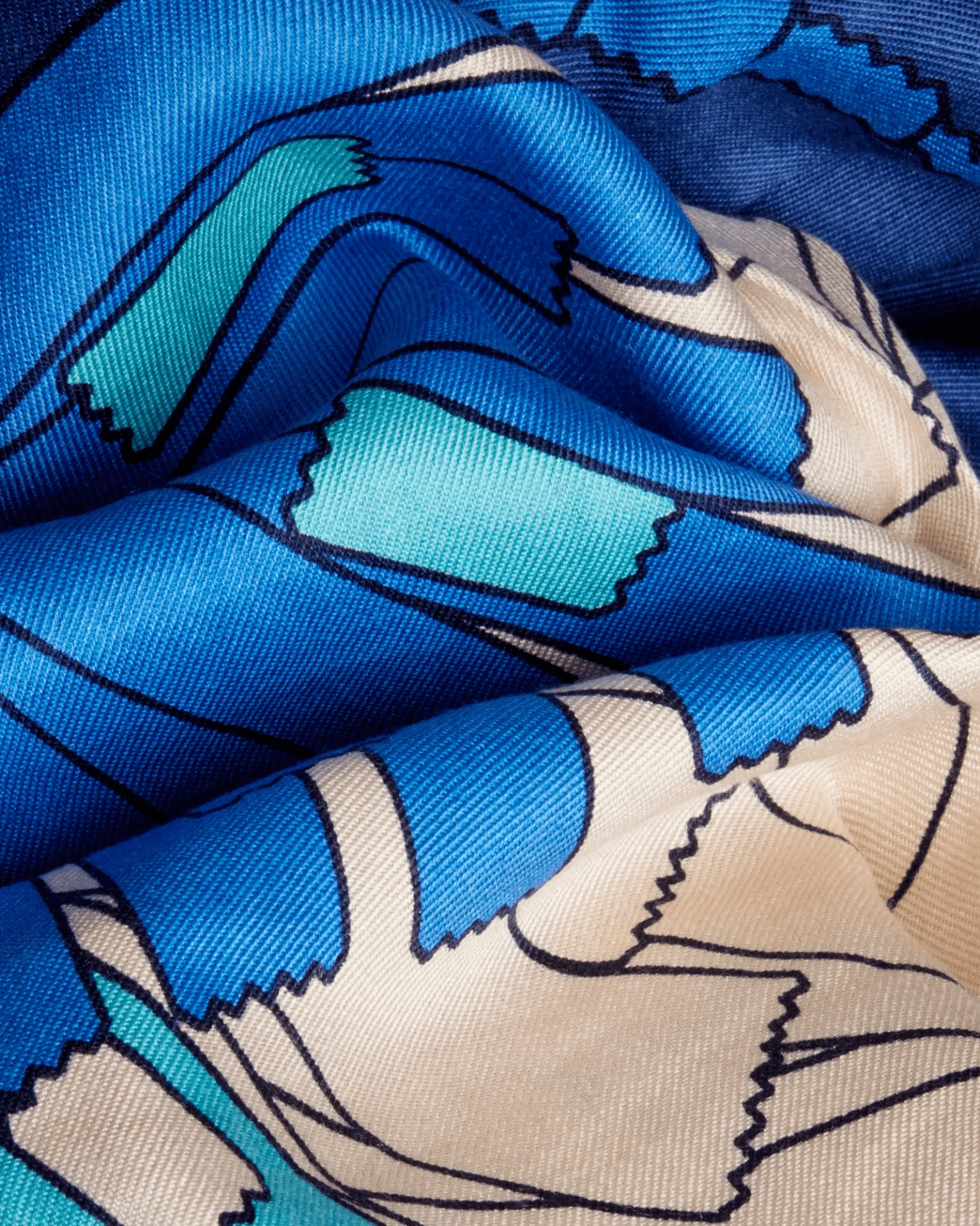 Square / Carre 100 Sagi in Blue