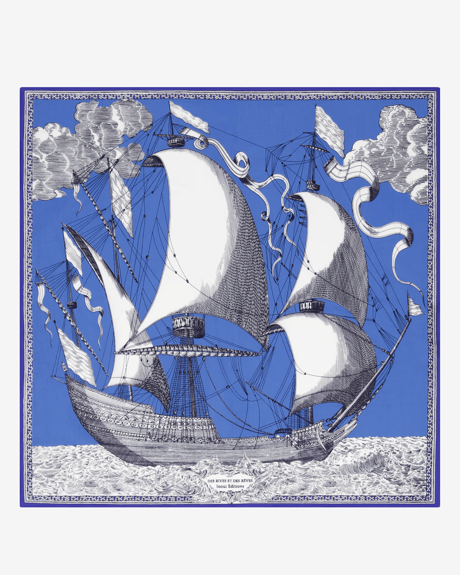 Square / Carre 65 Des Rives et Des Reves in Blue