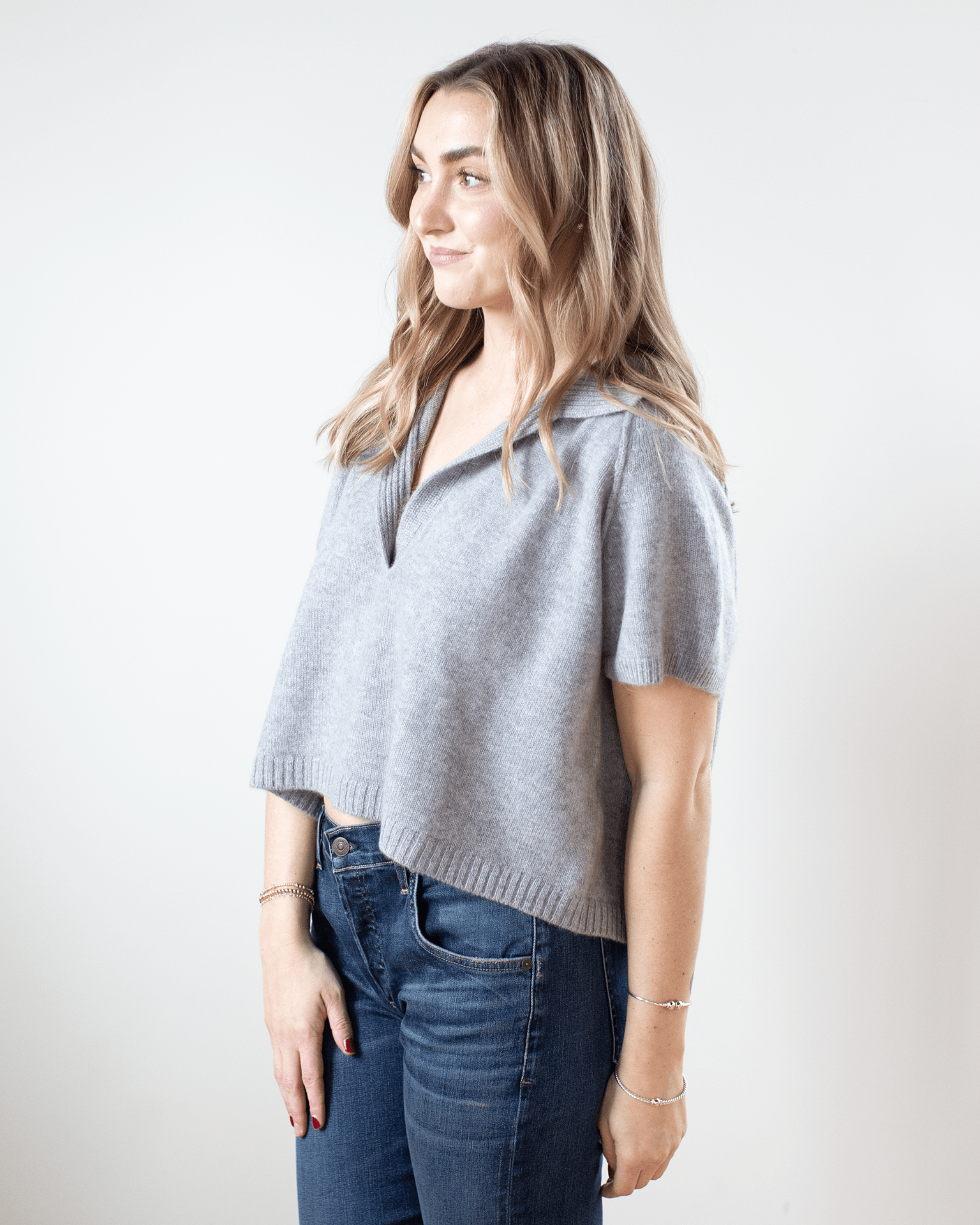 Aenor Polo in Gris Clair