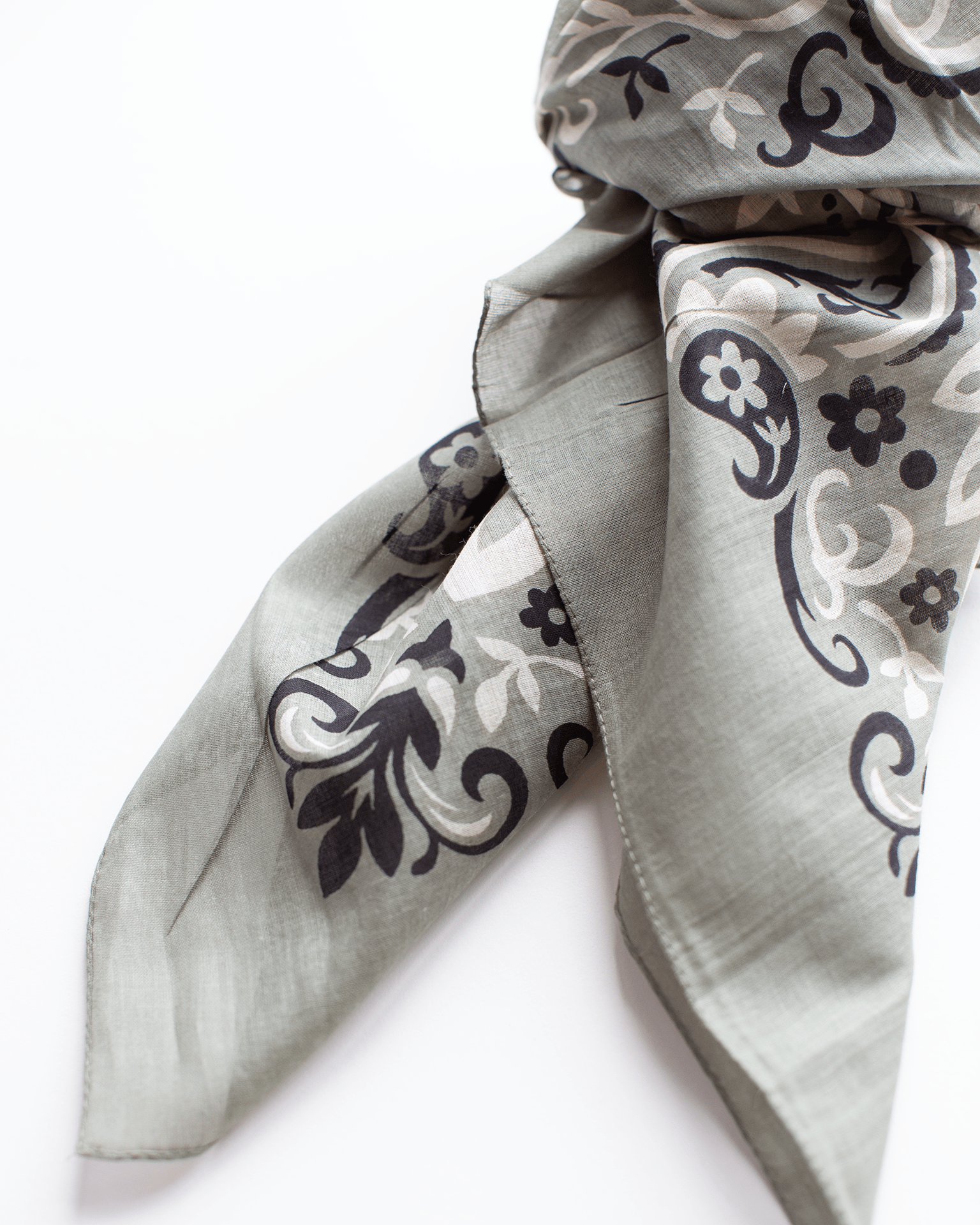 Classic Cotton Bandana in Kaki