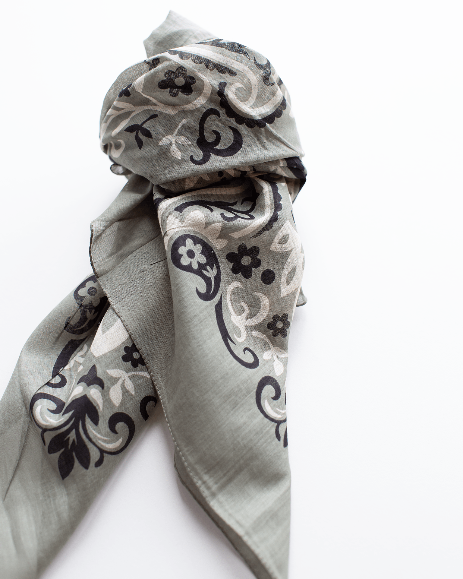 Classic Cotton Bandana in Kaki