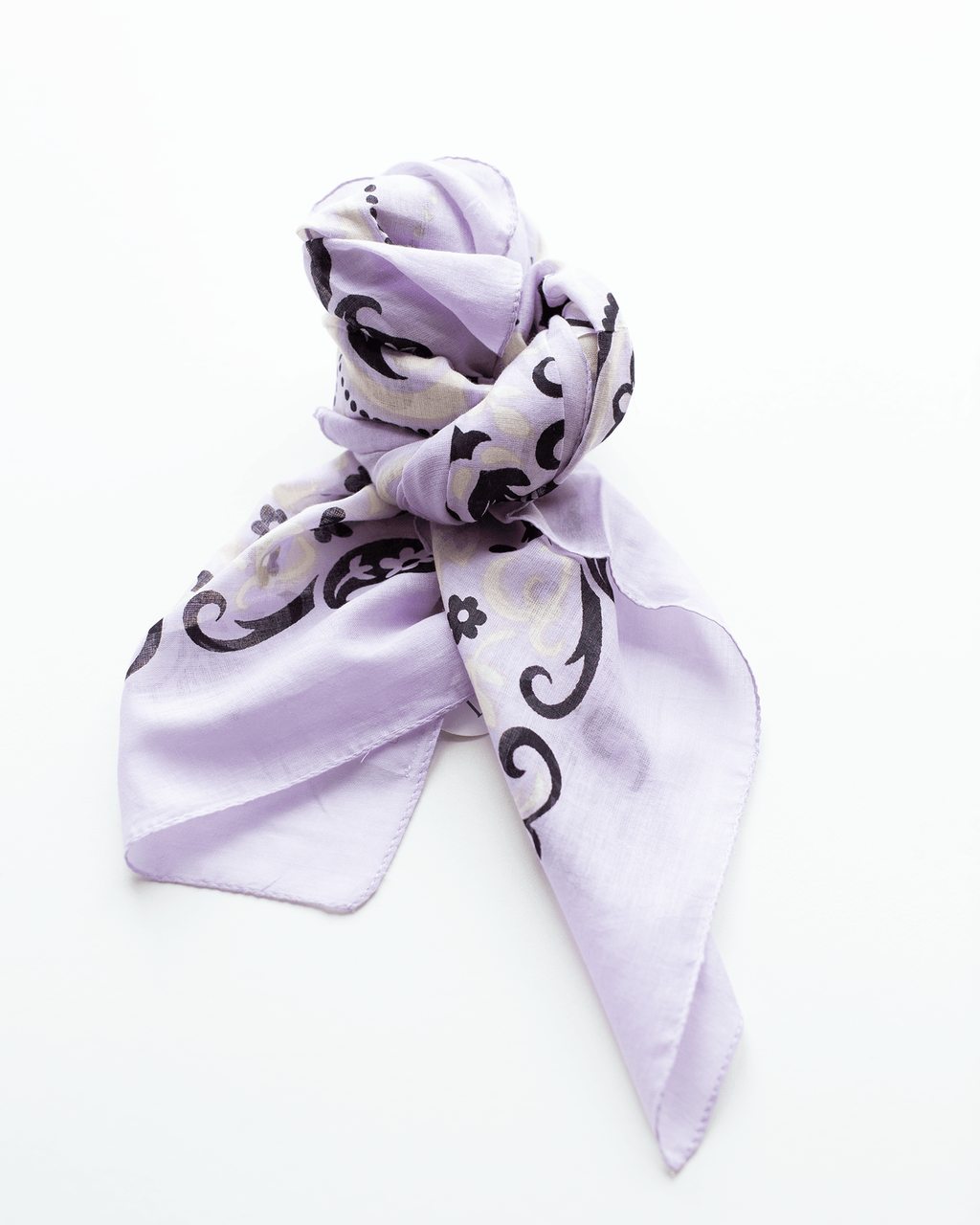 Classic Cotton Bandana in Lilas