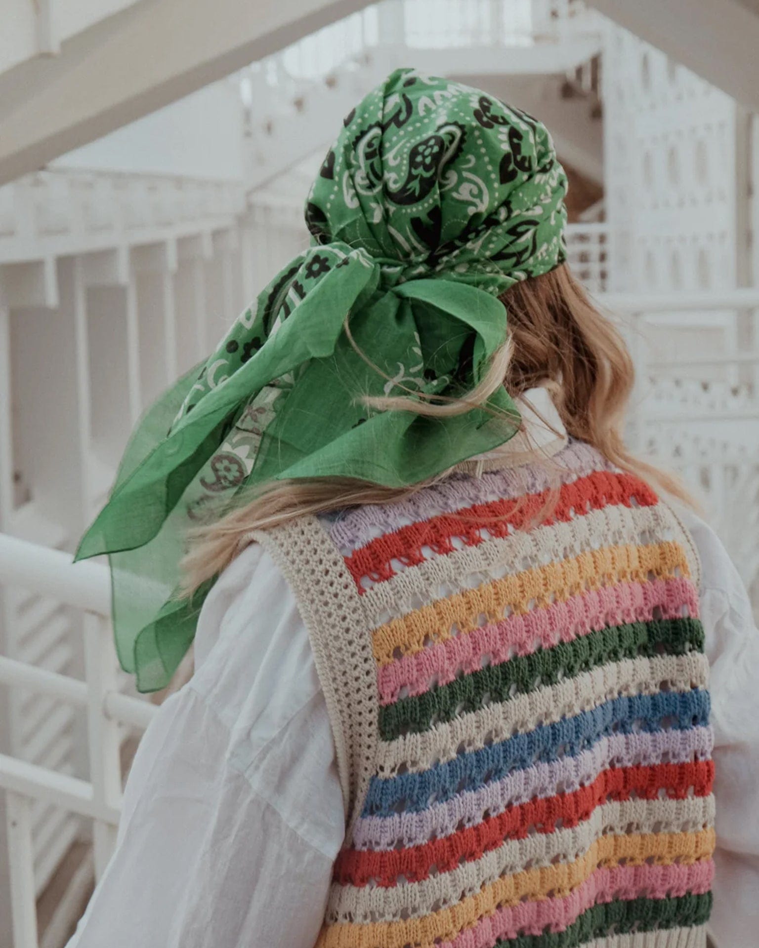 Classic Cotton Bandana in Vert