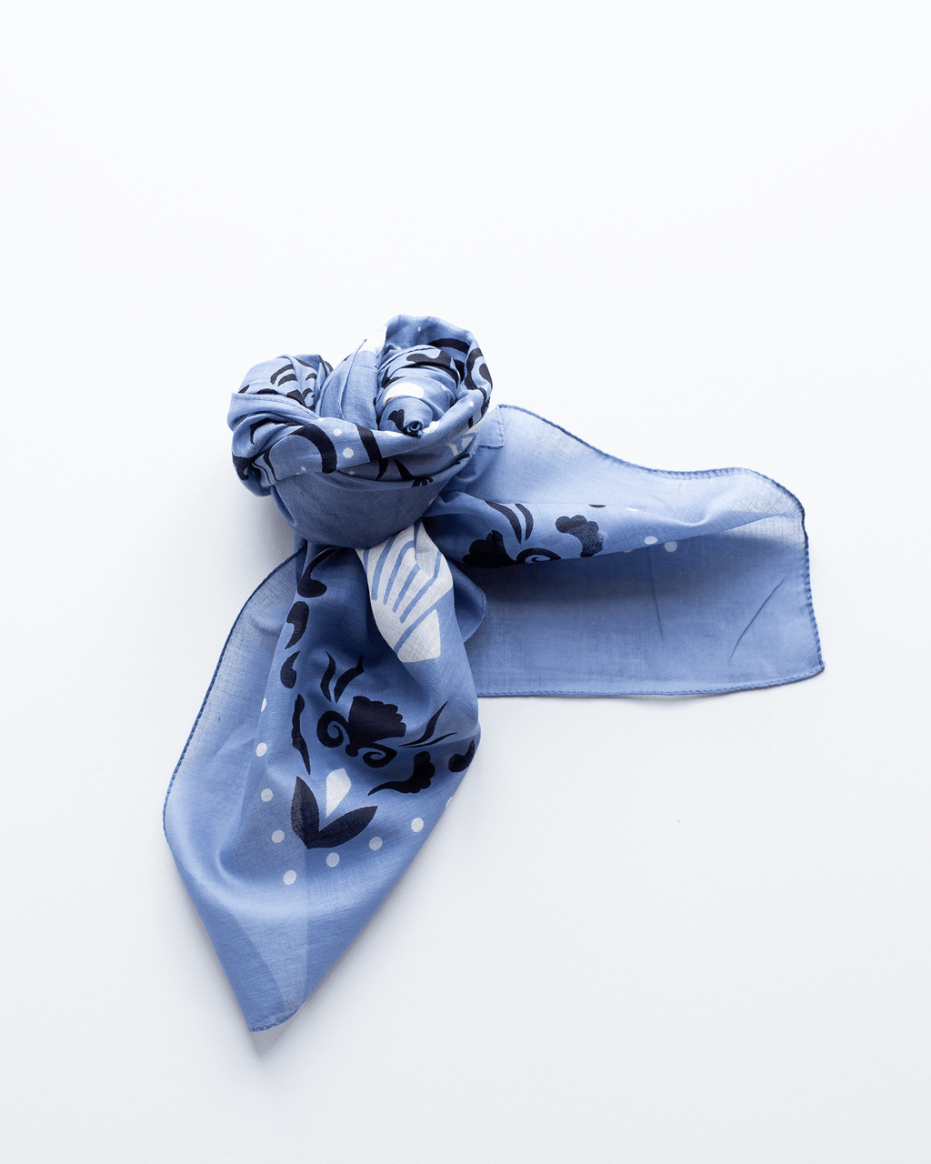 Crustaces Cotton Bandana in Riviera
