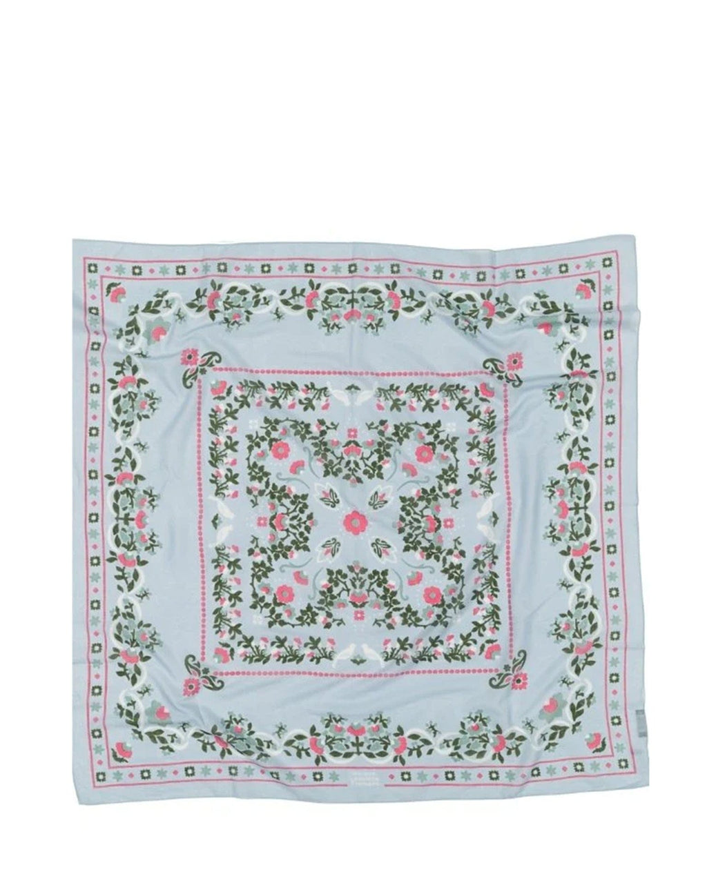 Secret Garden Cotton Bandana in Ciel