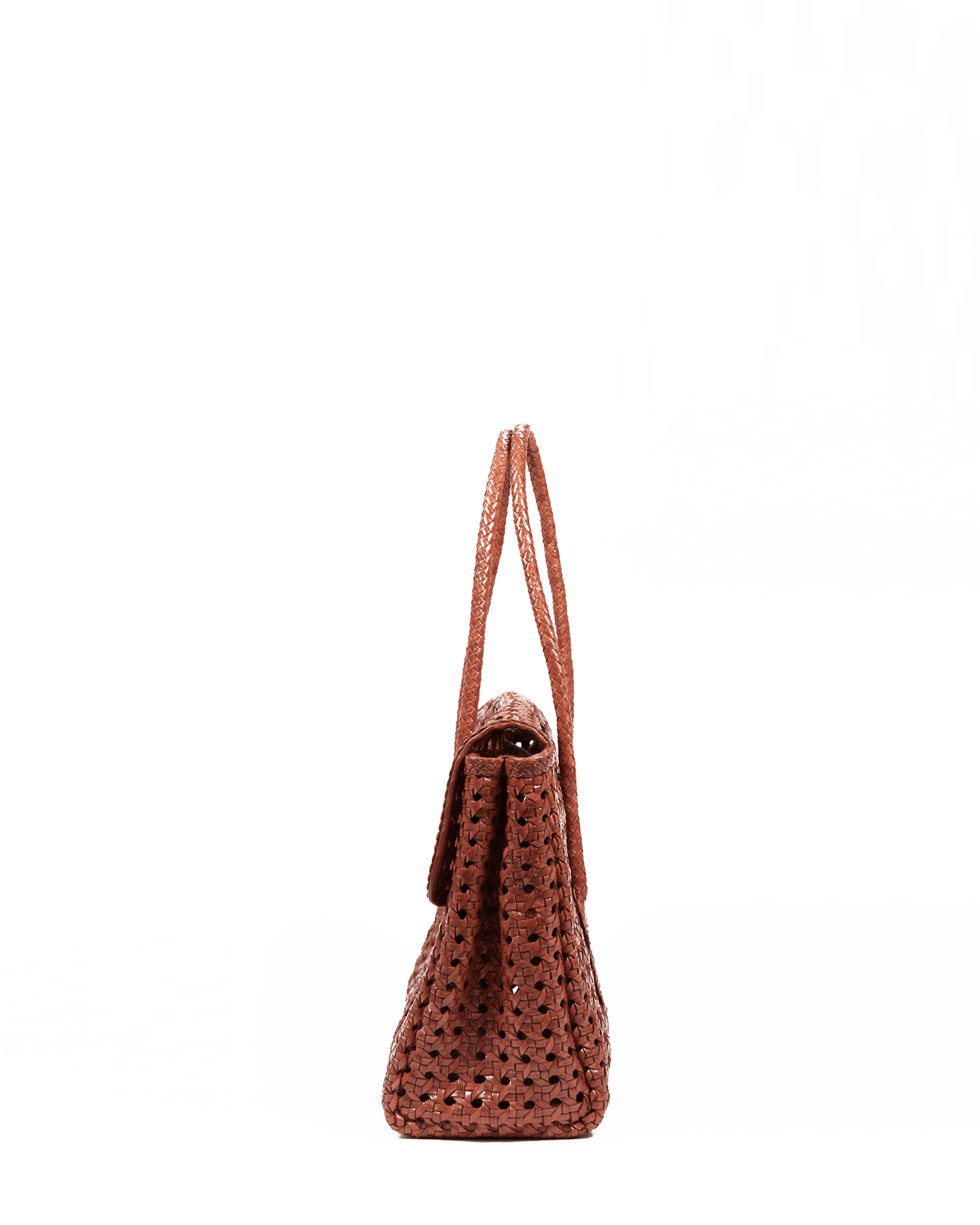 Violette Petit Cuir Flap Bag in Picante