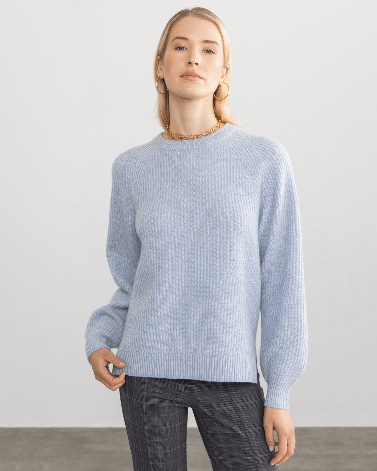 Marin Pullover in Fog/Riveria