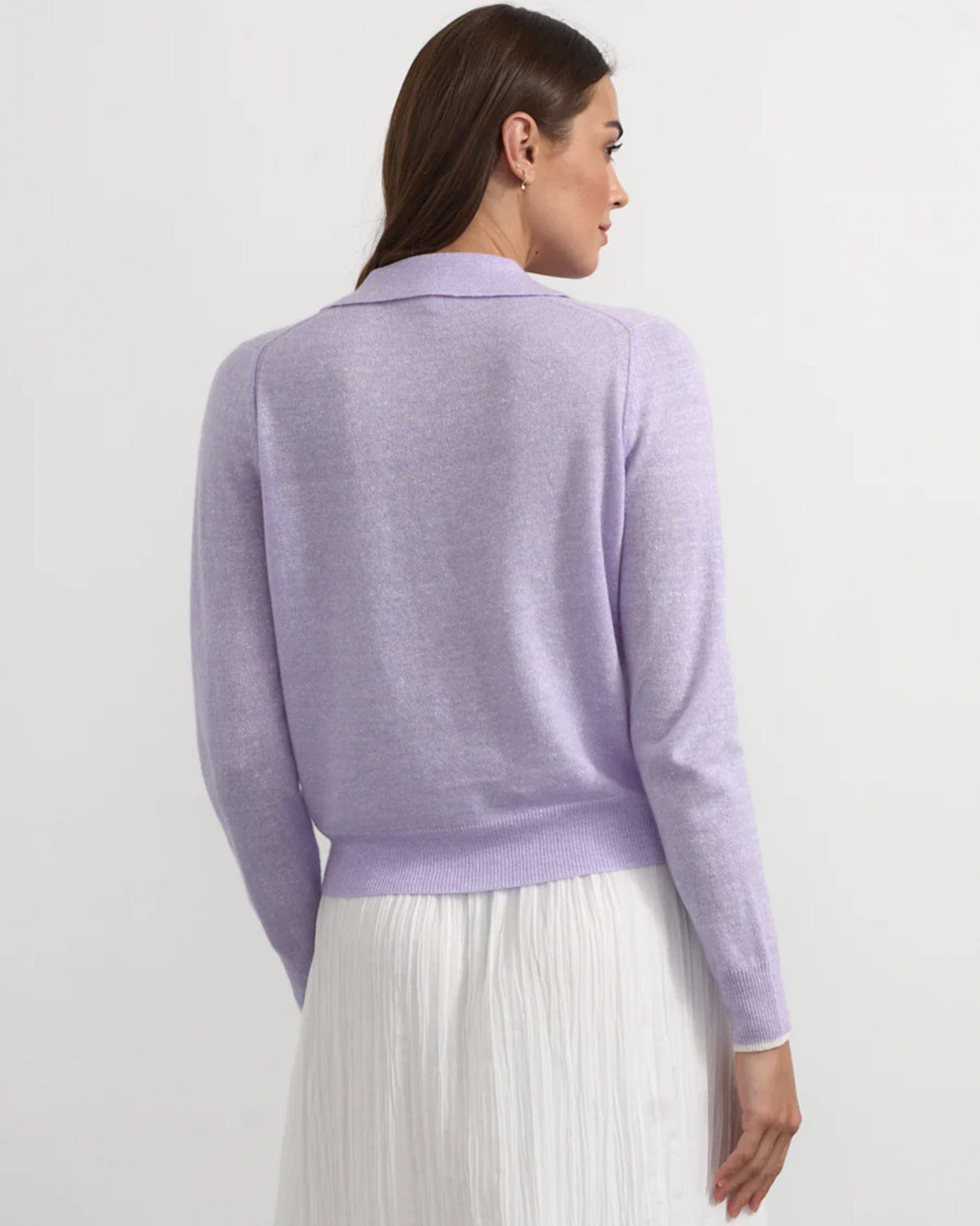 Polo in Lavender/Meringue