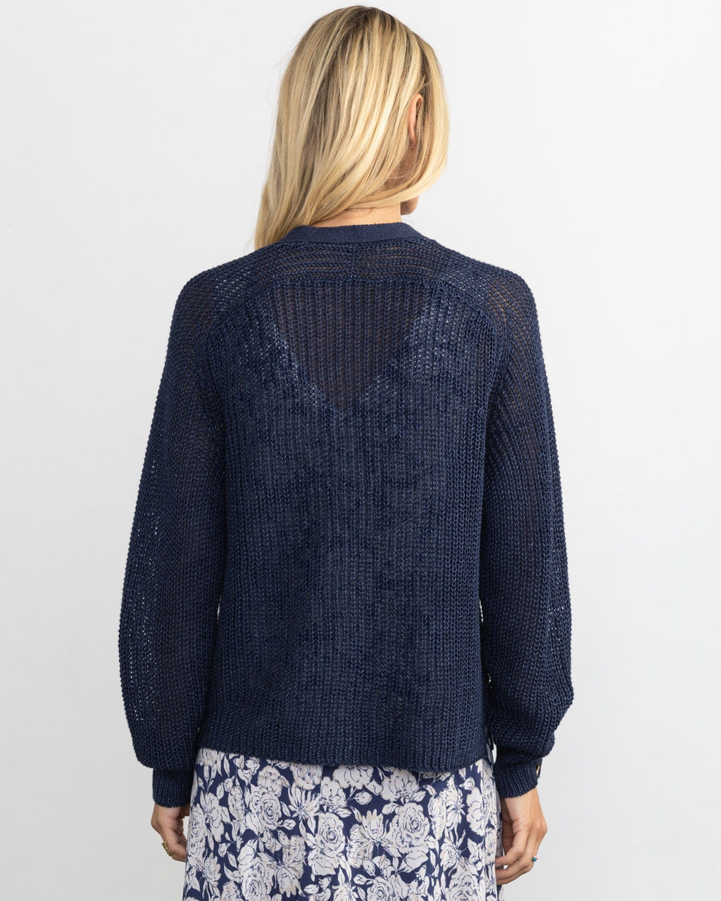 The Beach Cardigan in Navy