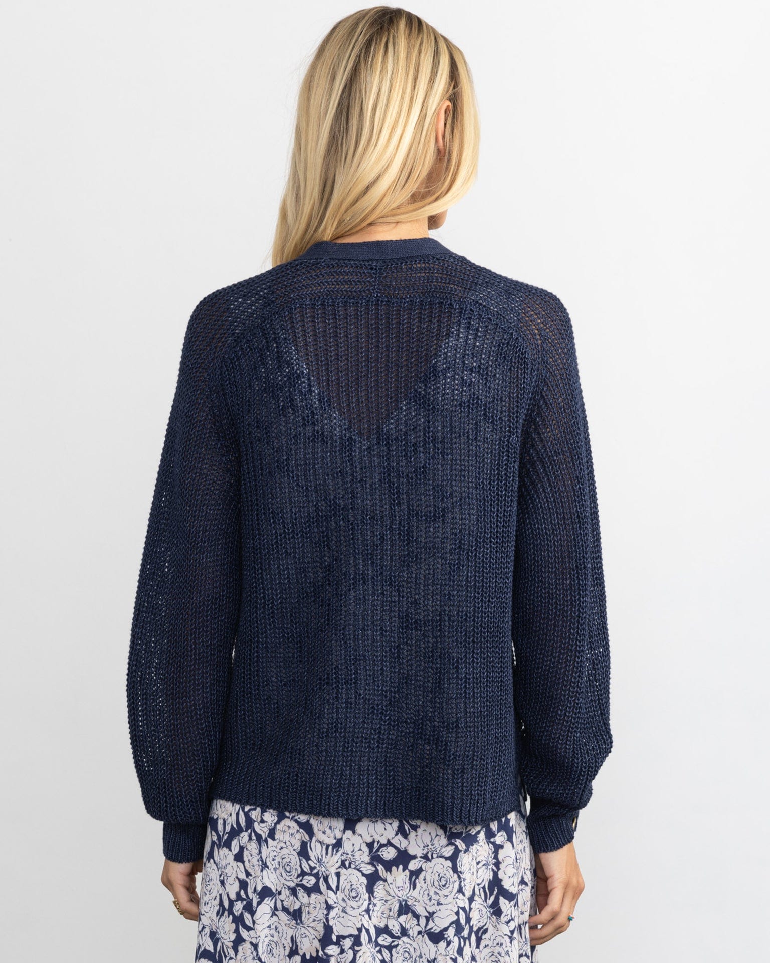 The Beach Cardigan in Navy