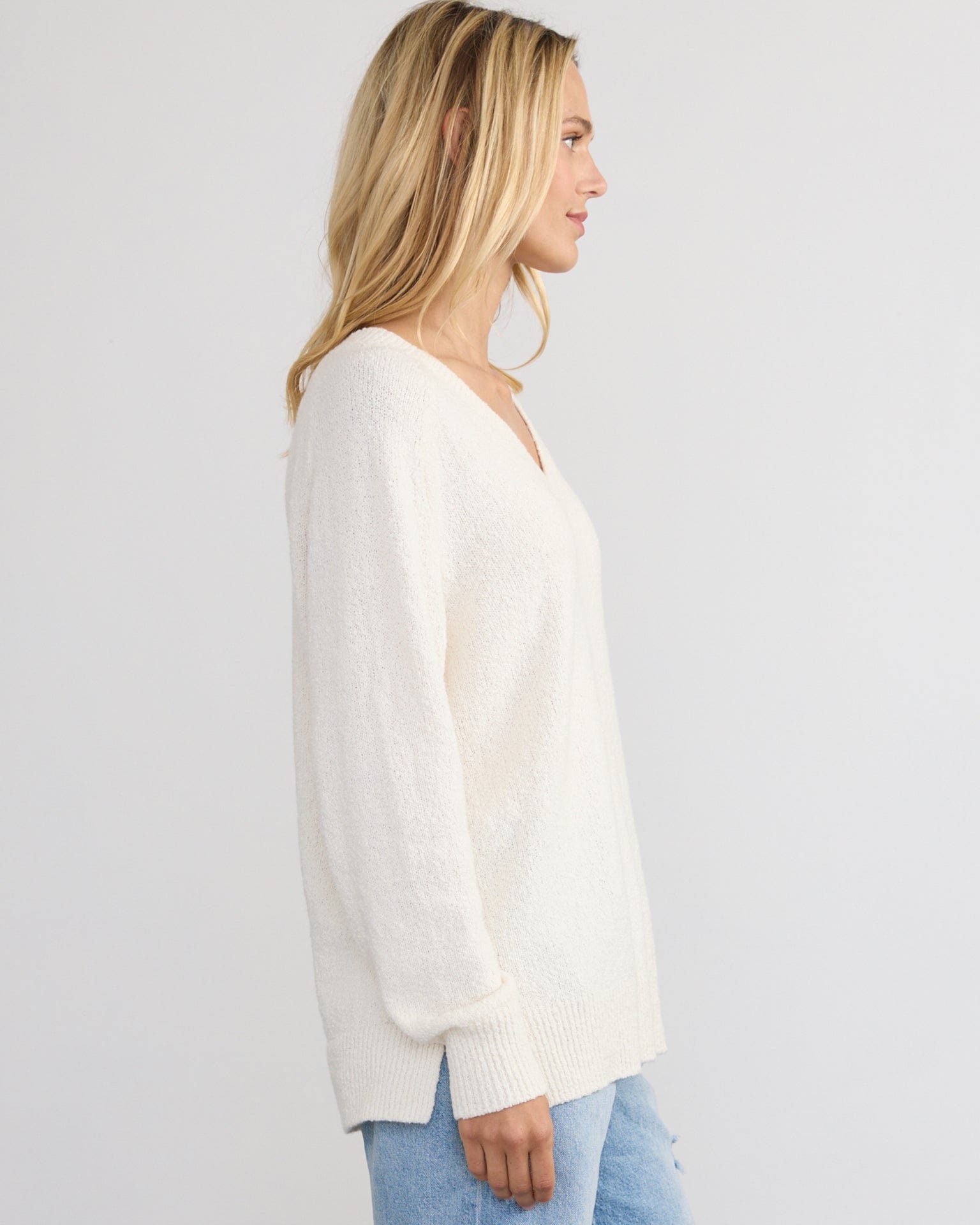 Tunic Vee in Ivory