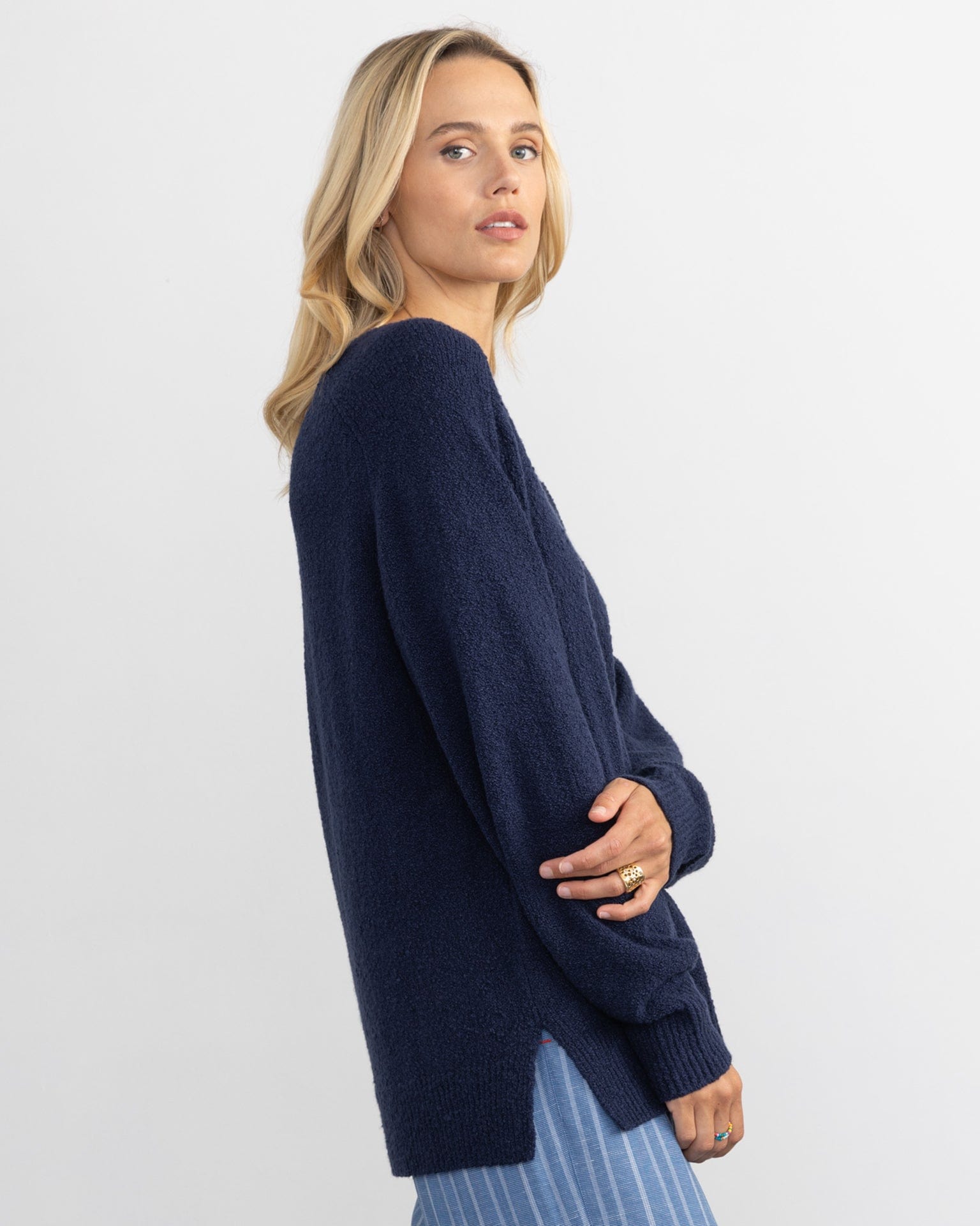 Tunic Vee in Navy